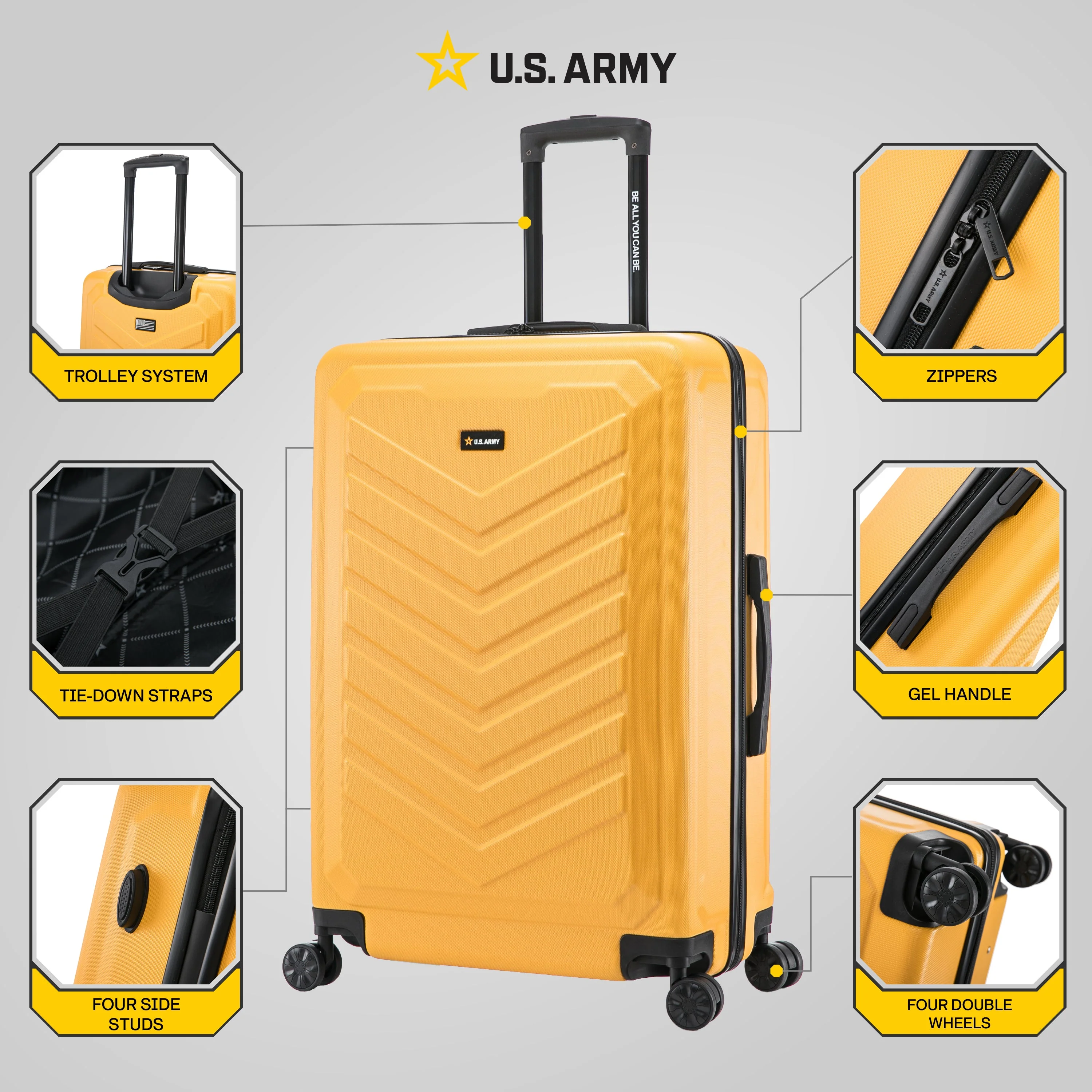 U.S. ARMY FOX 28" Large Suitcase - Image 28