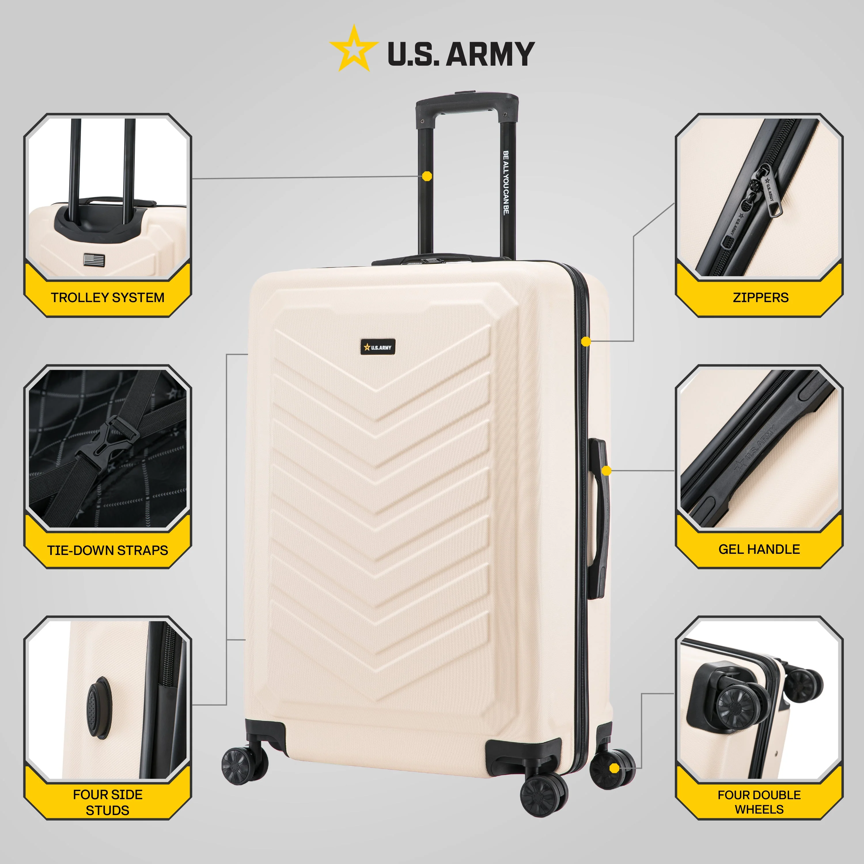 U.S. ARMY FOX 28" Large Suitcase - Image 36