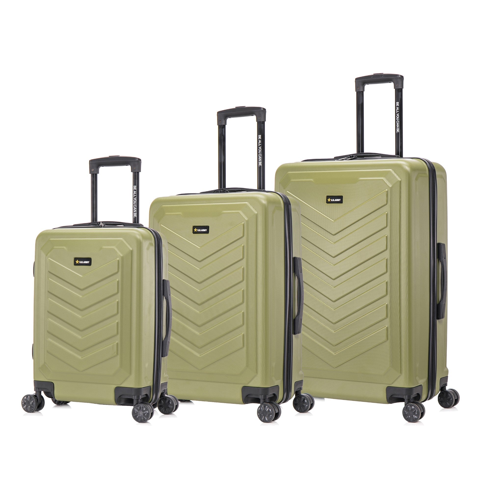 U.S. ARMY FOX 3-Piece Luggage Set 20”/24”/28” - Image 2