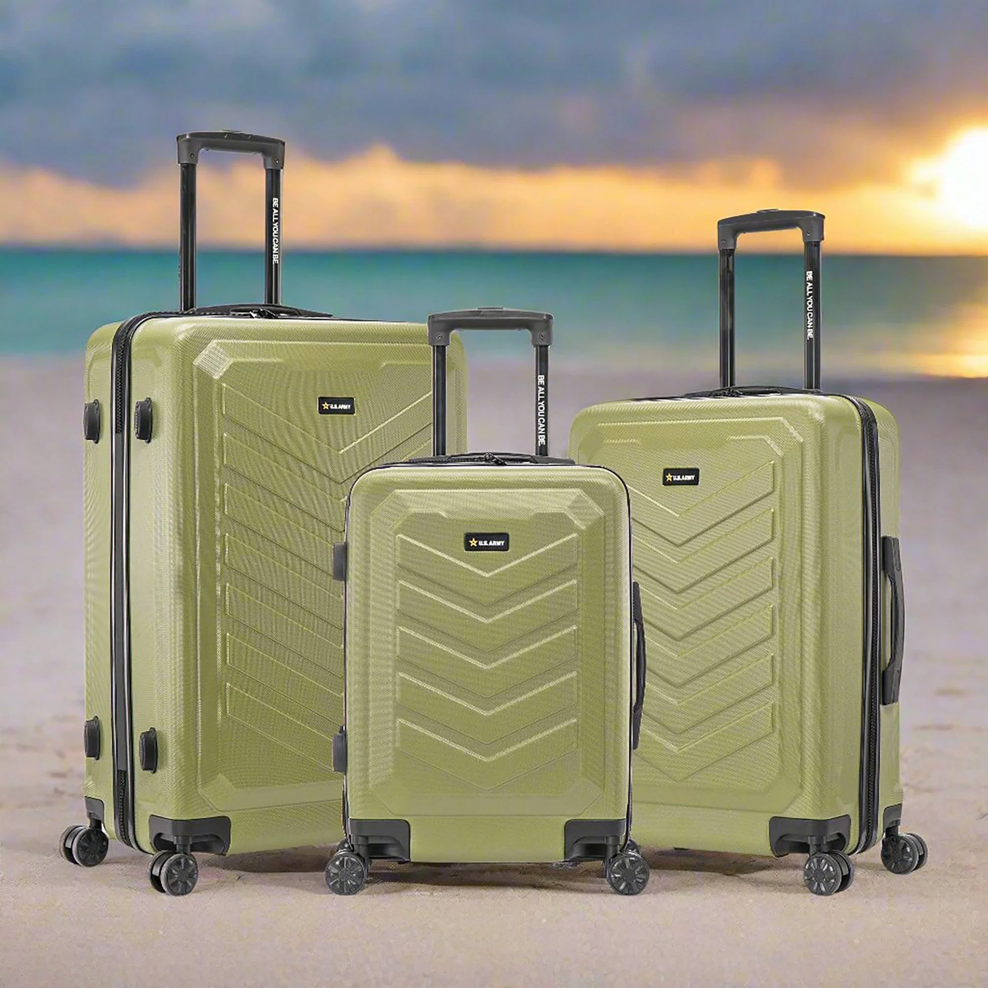 U.S. ARMY FOX 3-Piece Luggage Set 20”/24”/28” - Image 5