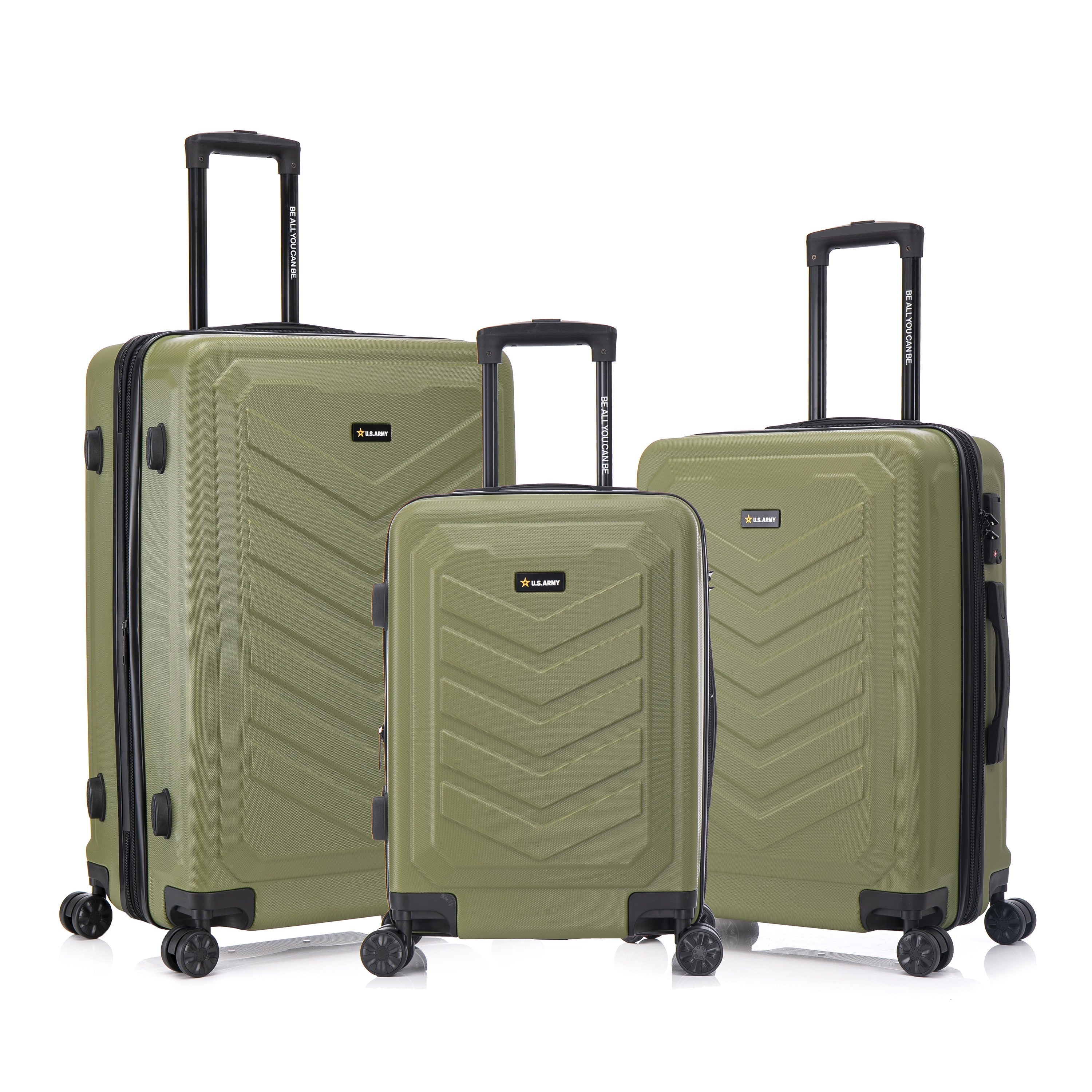 U.S. Army FOX PRO 3-Piece Luggage Set 20"/24"/28" Expandable Suitcases with TSA Lock - Image 10