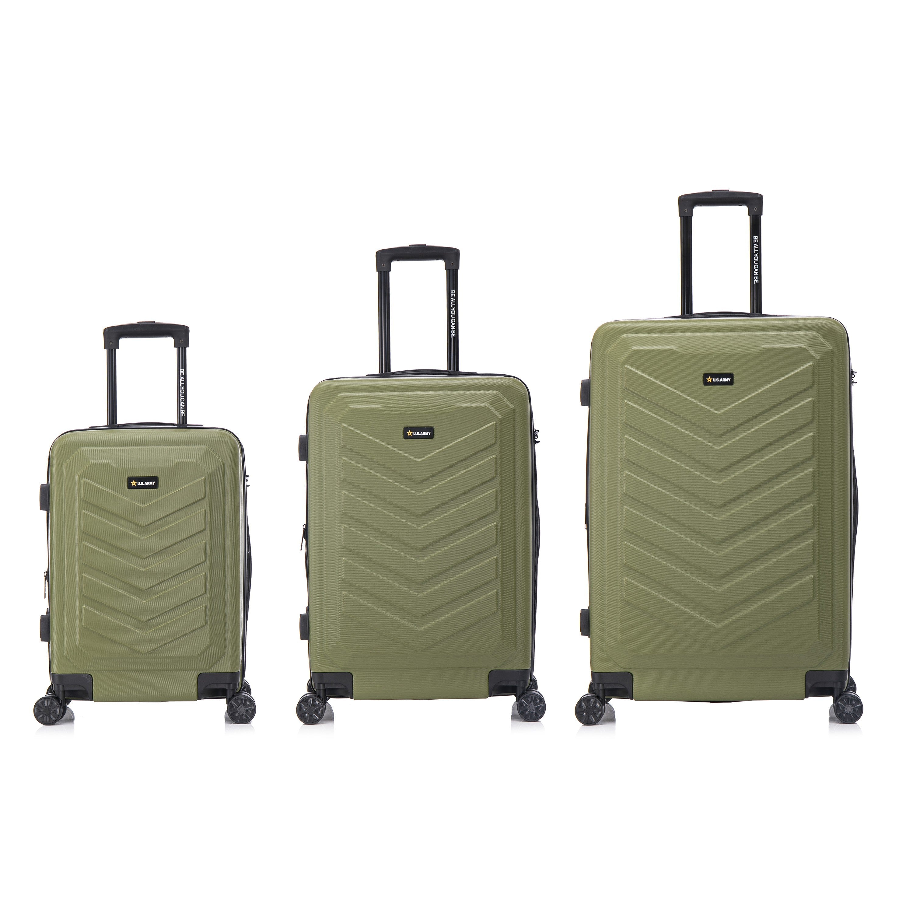 U.S. Army FOX PRO 3-Piece Luggage Set 20"/24"/28" Expandable Suitcases with TSA Lock - Image 14
