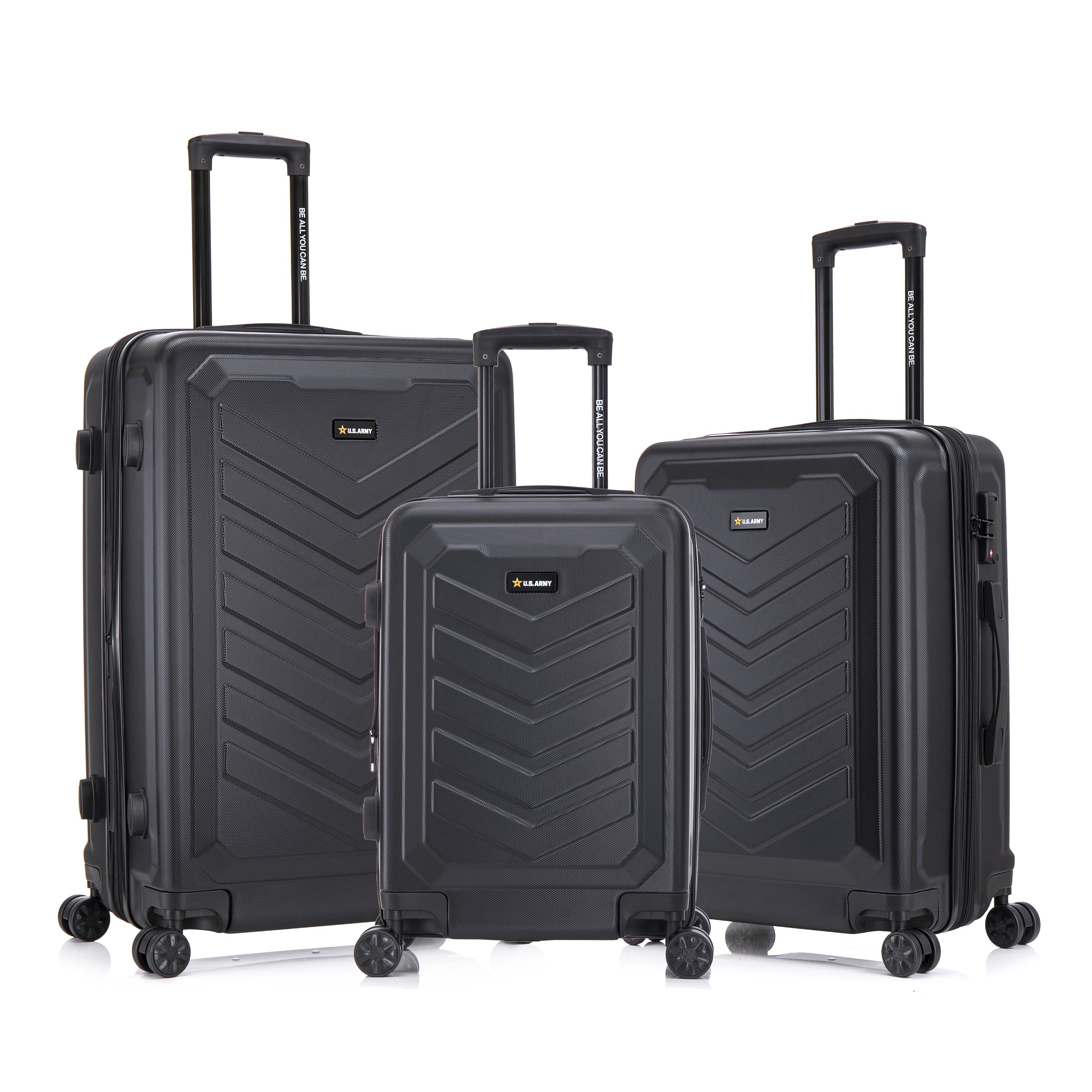 U.S. Army FOX PRO 3-Piece Luggage Set 20"/24"/28" Expandable Suitcases with TSA Lock - Image 18