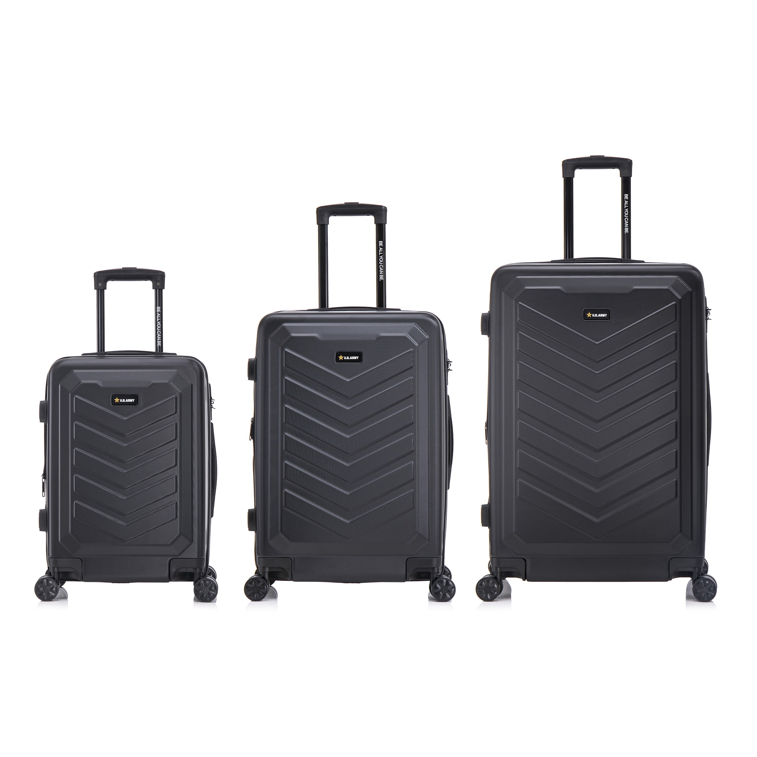 U.S. Army FOX PRO 3-Piece Luggage Set 20"/24"/28" Expandable Suitcases with TSA Lock - Image 23