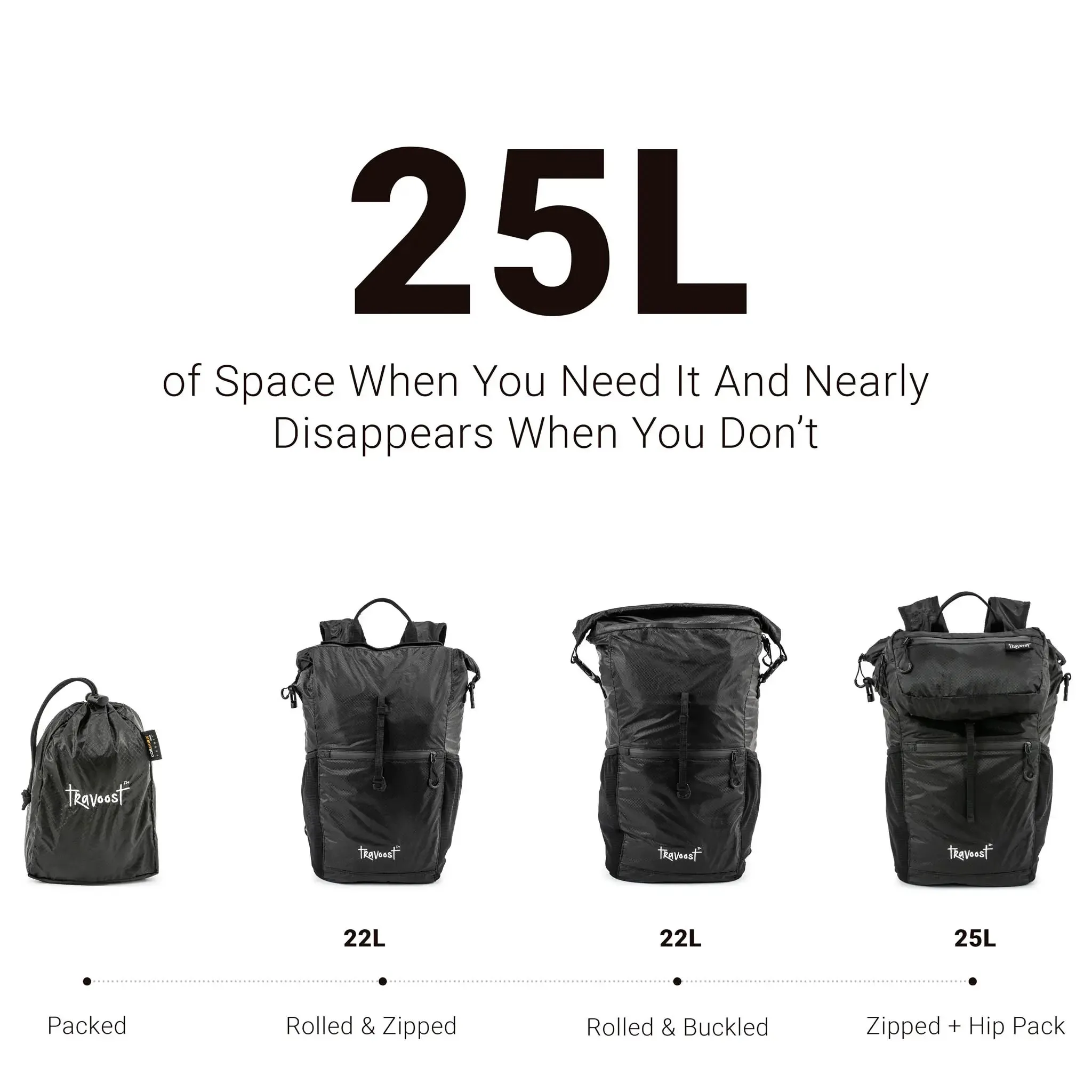 Ultima 22 Foldable Backpack with Detachable Hip Pack - Image 4