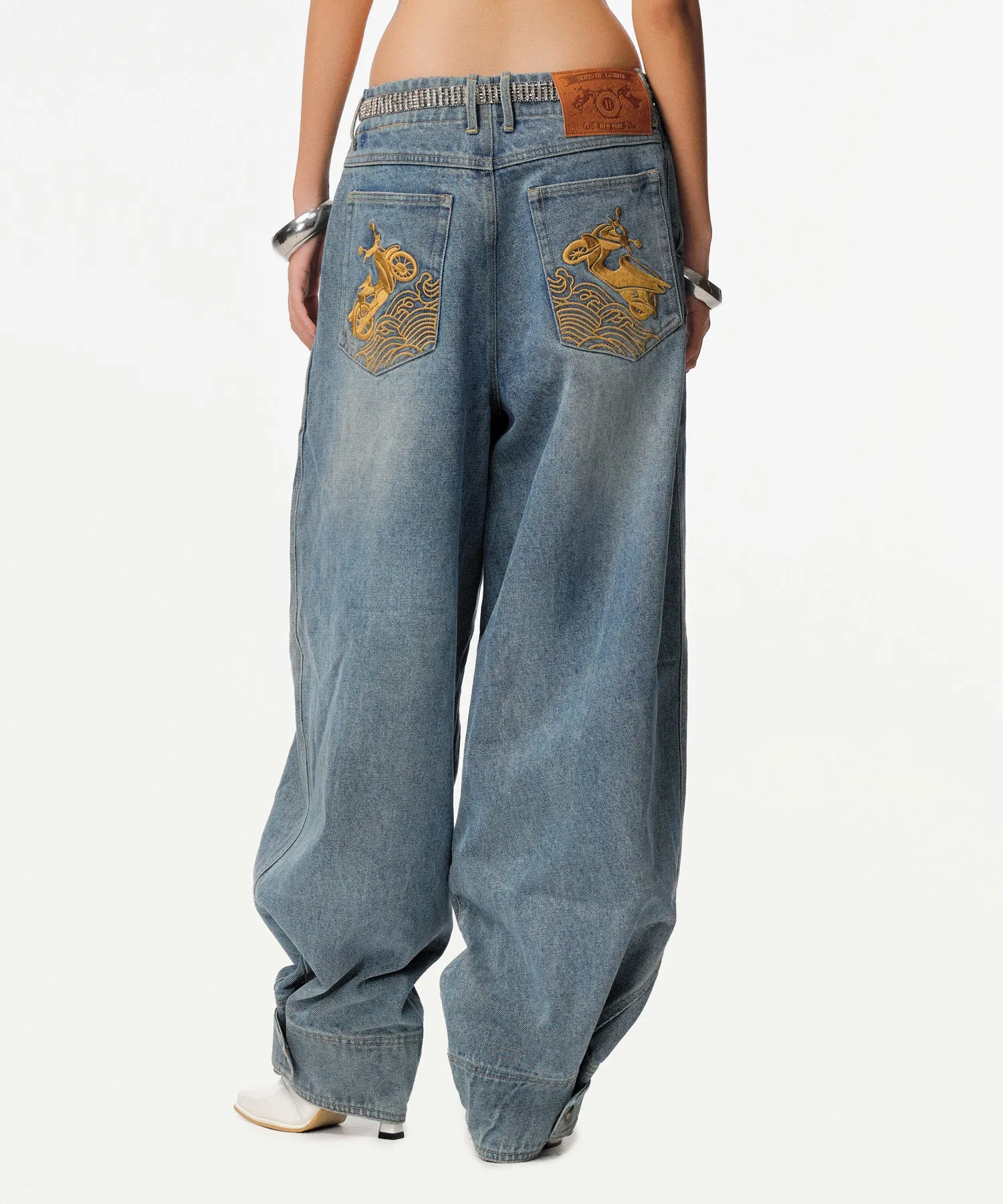 Unisex Gemyny Horseshoe Jeans - Image 4