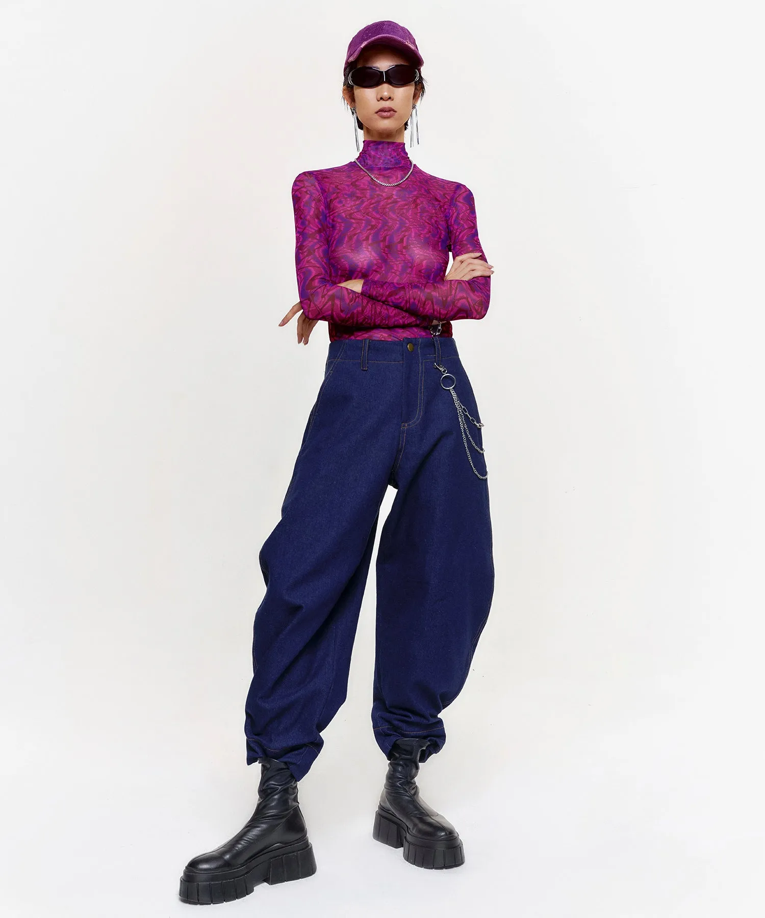 Unisex Psychedelic Mesh Shirt - Image 2