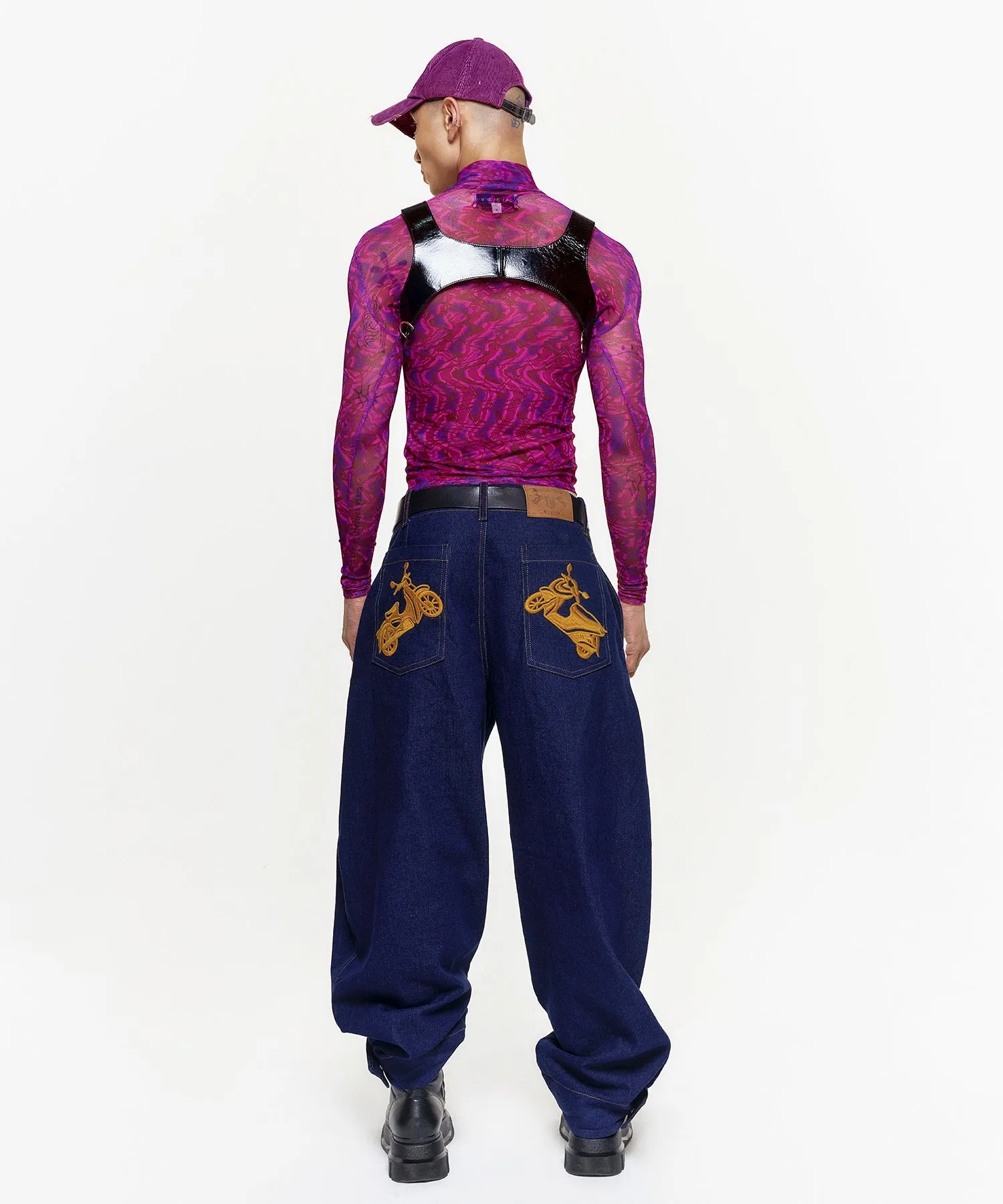 Unisex Psychedelic Mesh Shirt - Image 3