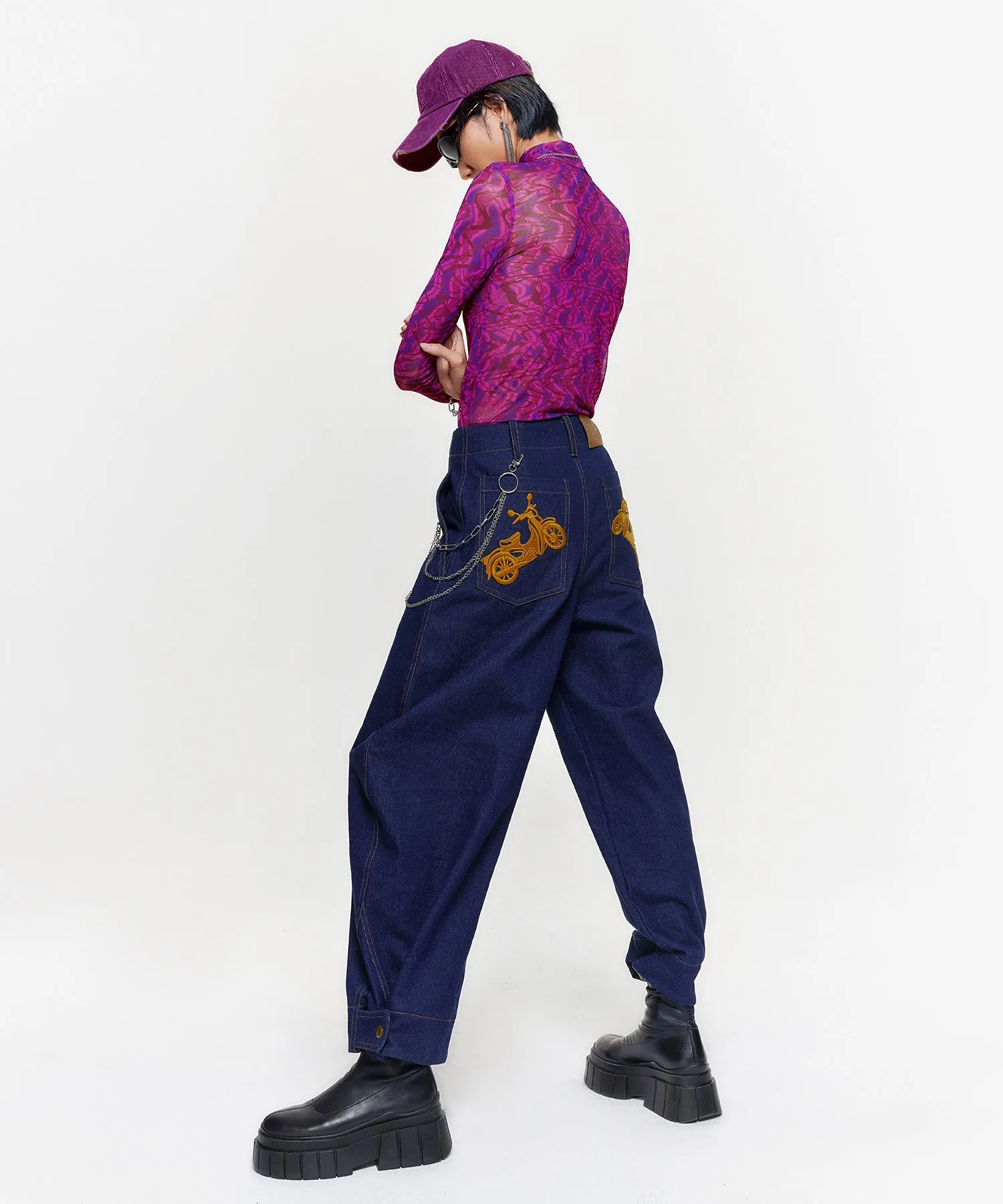 Unisex Psychedelic Mesh Shirt - Image 4