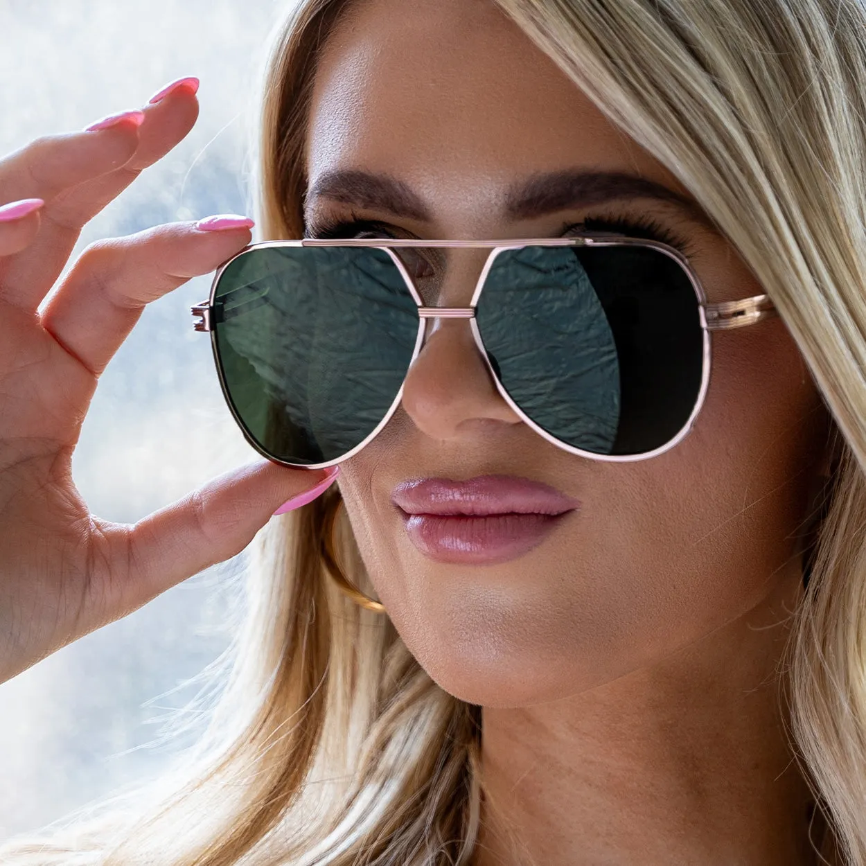 Untangled x Emily - Tangle Free - Olive Aviator Sunglasses - Image 5
