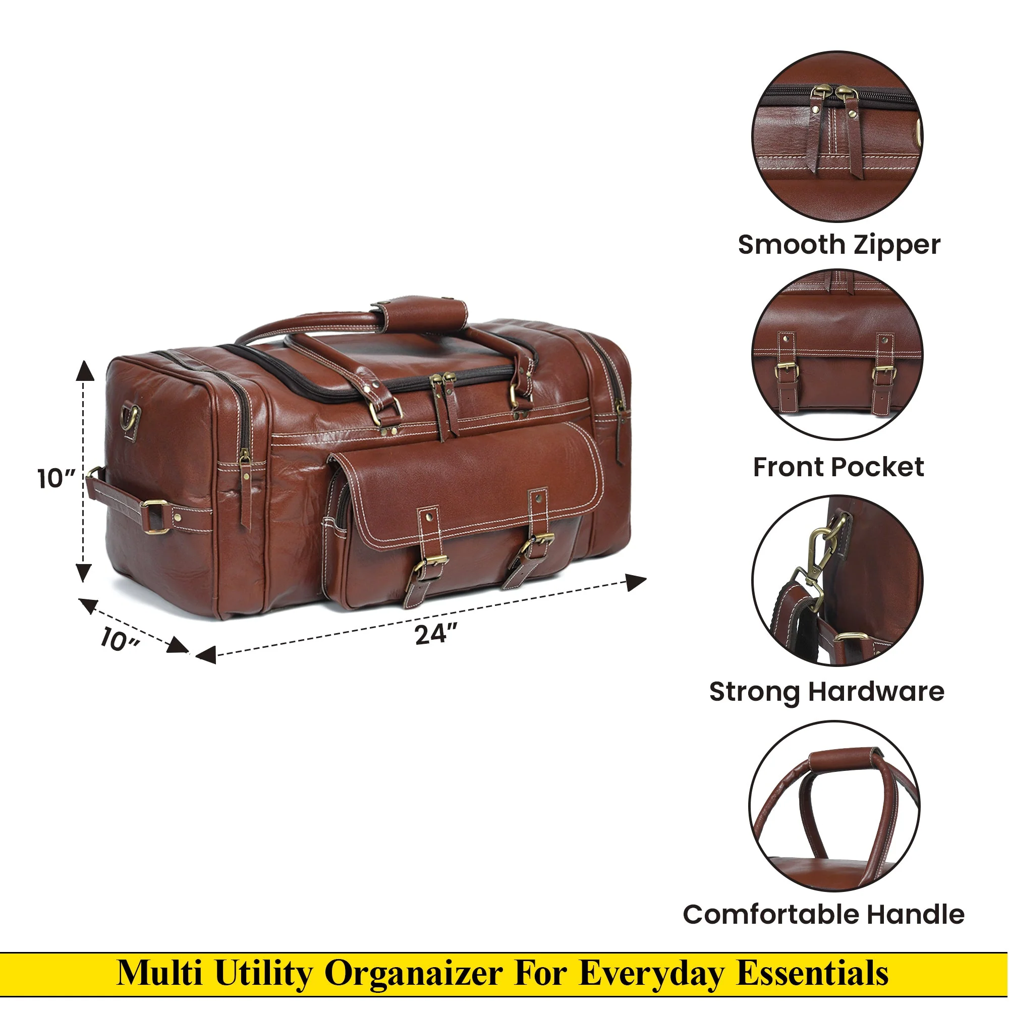 Upgraded Traveler Weekender Duffle - Image 13