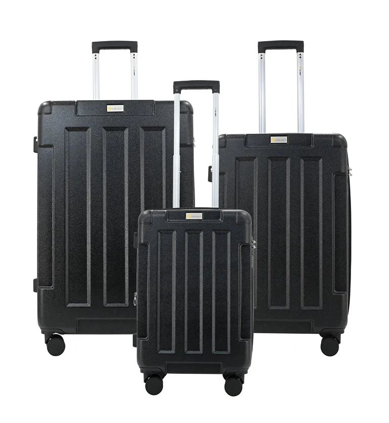Hawk Expandable 3-Piece Hardside Spinner Luggage Set - 20" 24" 28" with Combination Lock - Image 3