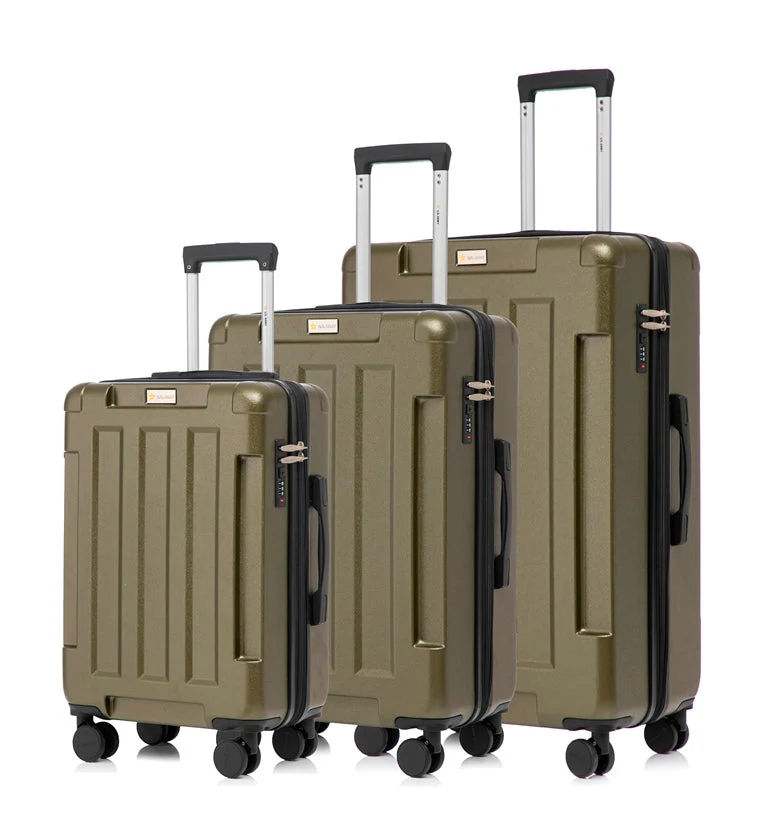 Hawk Expandable 3-Piece Hardside Spinner Luggage Set - 20" 24" 28" with Combination Lock - Image 31