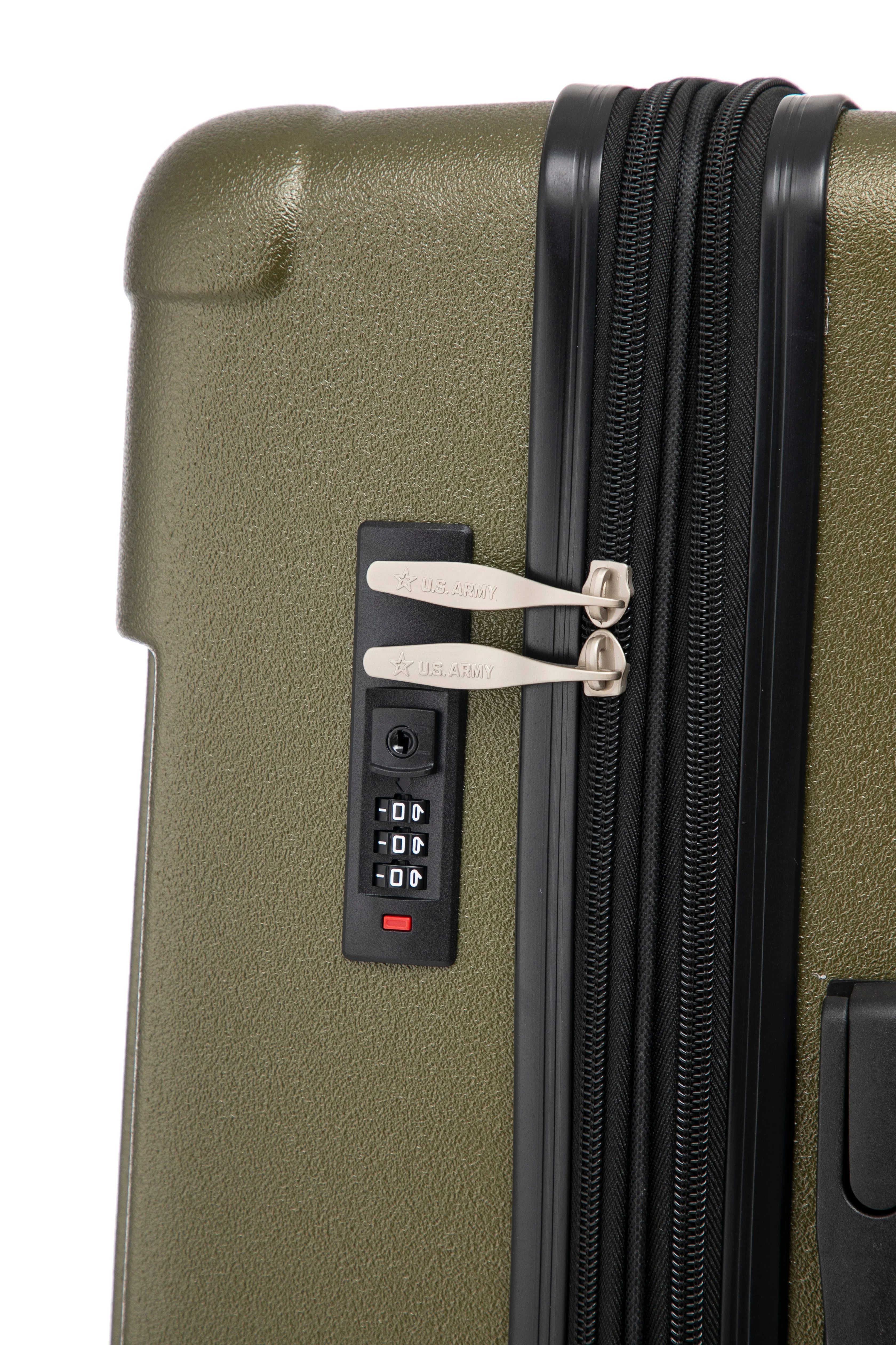 Hawk Expandable 3-Piece Hardside Spinner Luggage Set - 20" 24" 28" with Combination Lock - Image 41