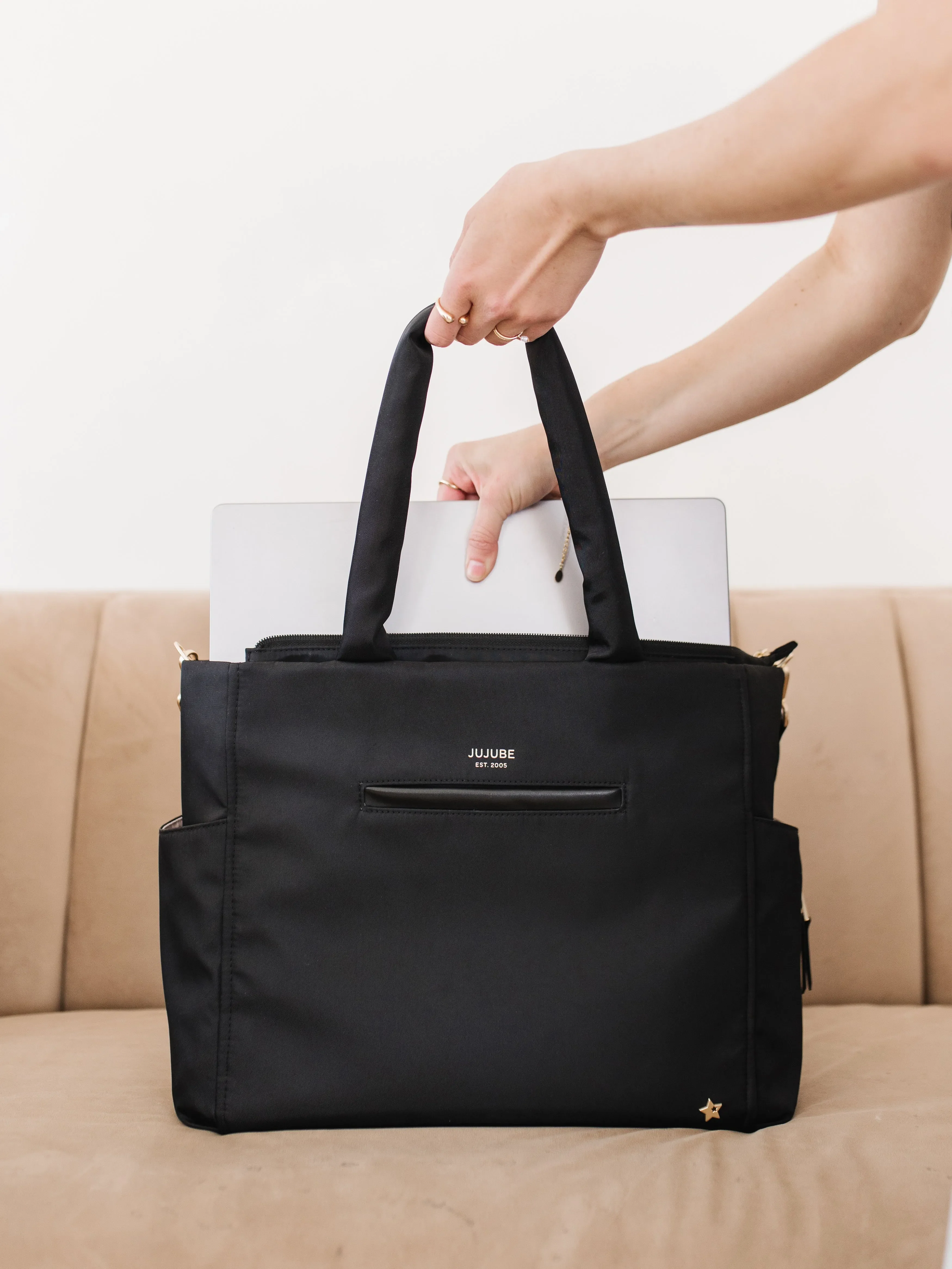 Utility-Strap Tote Black - Image 11