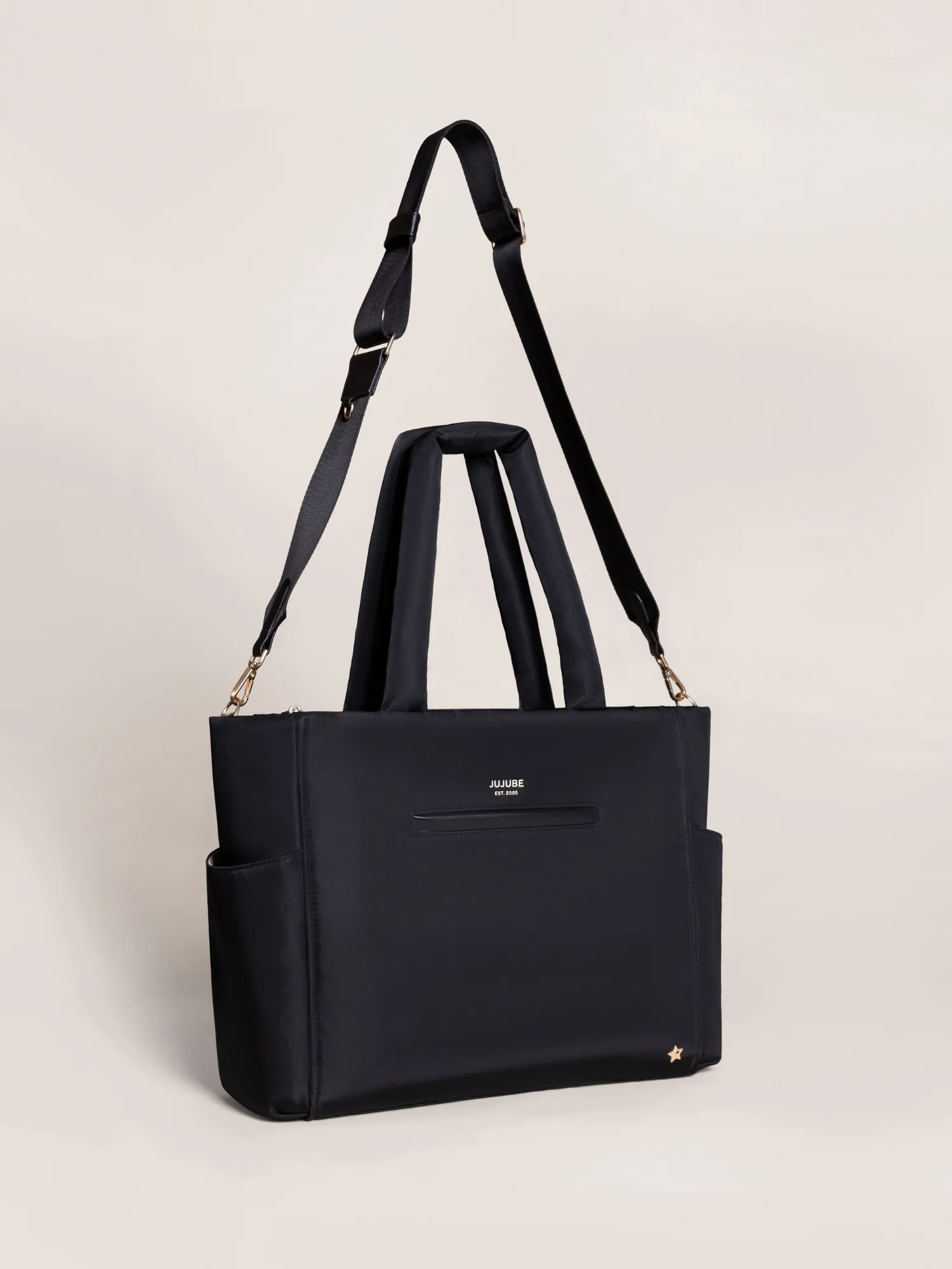 Utility-Strap Tote Black - Image 3