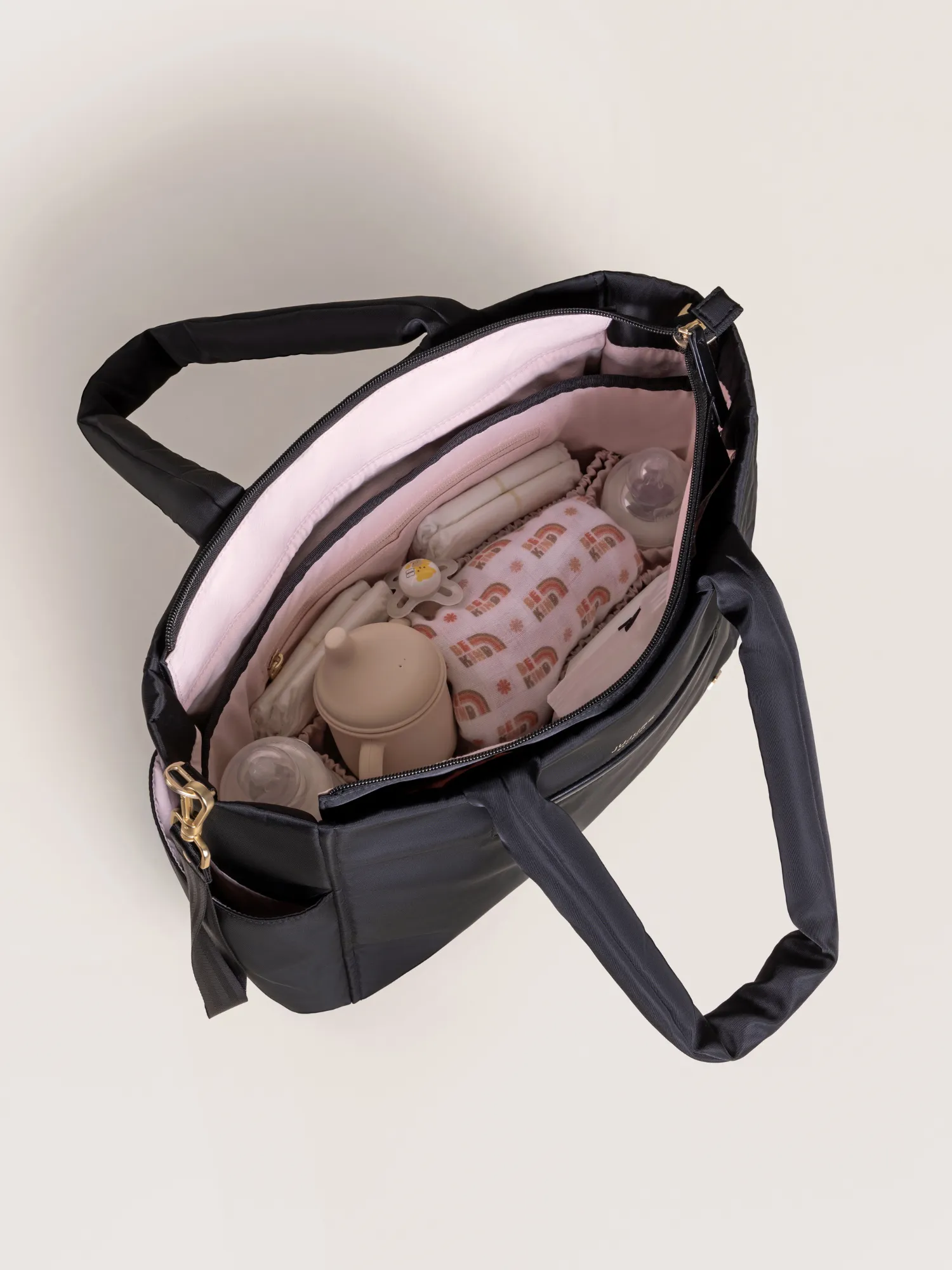 Utility-Strap Tote Black - Image 6