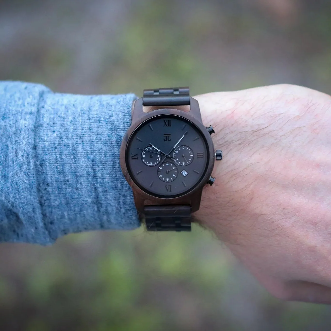 Men's Valyrian Watch | Black Sandalwood Chronograph