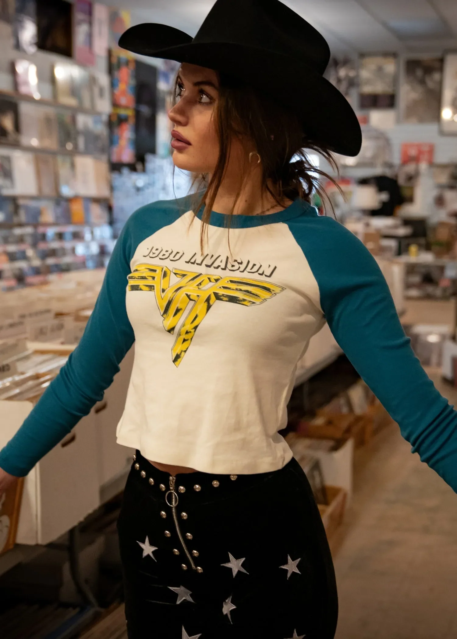 Van Halen 1980 Invasion Raglan Band Shirt by Daydreamer LA - Image 3