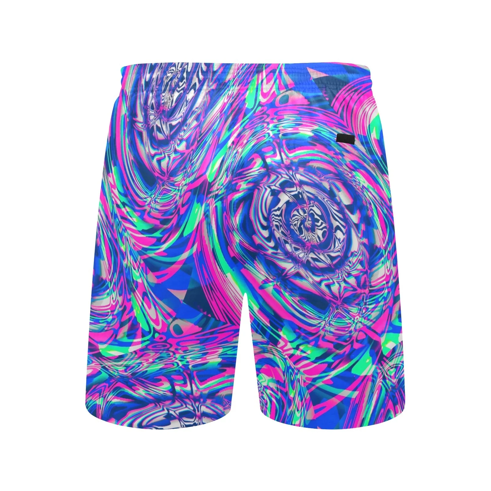 Vaporwave Fractal Melt Swim Shorts - Image 4