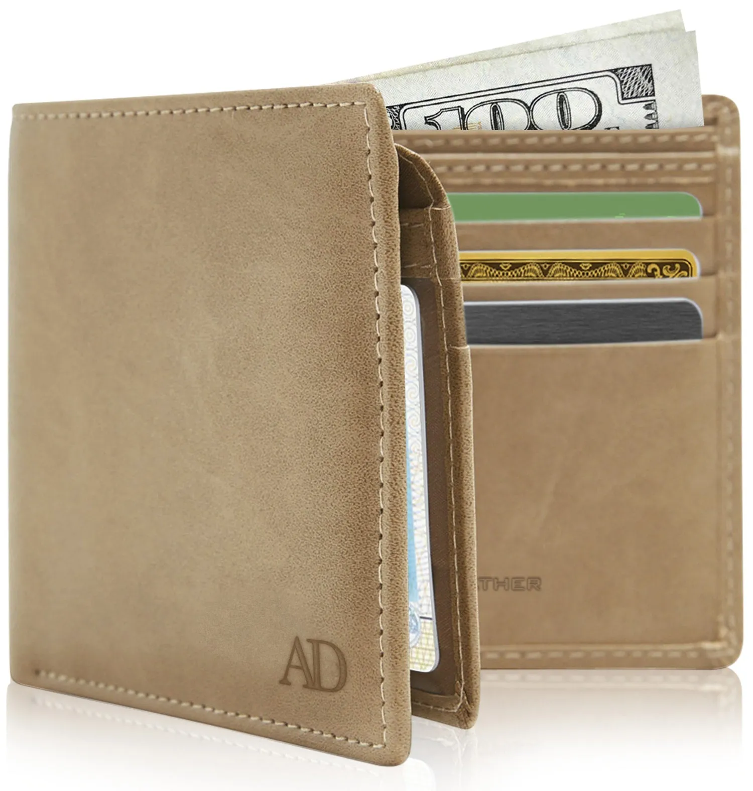 Vegan Leather Bifold Wallet - Image 19