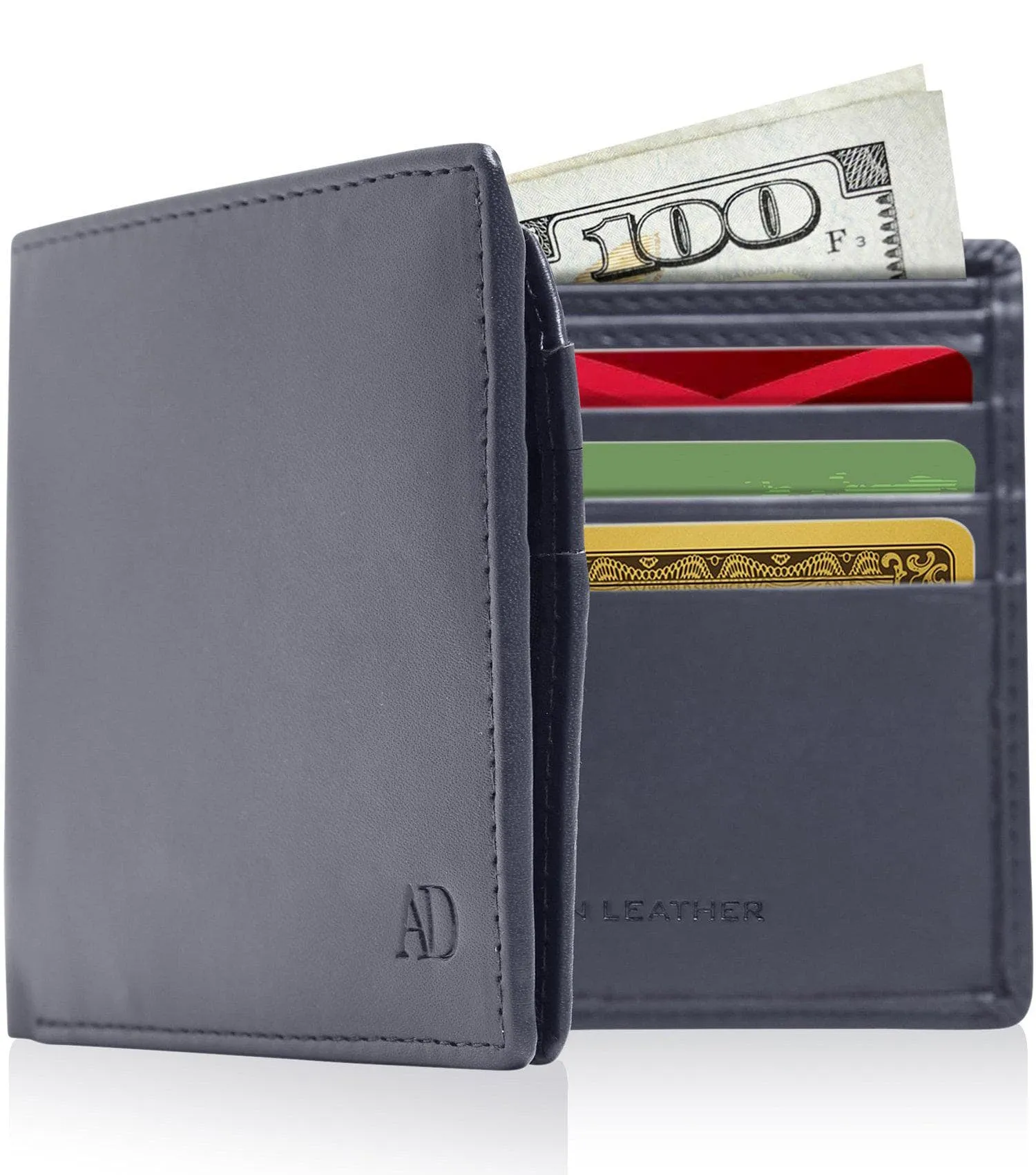 Vegan Leather Bifold Wallet - Image 25