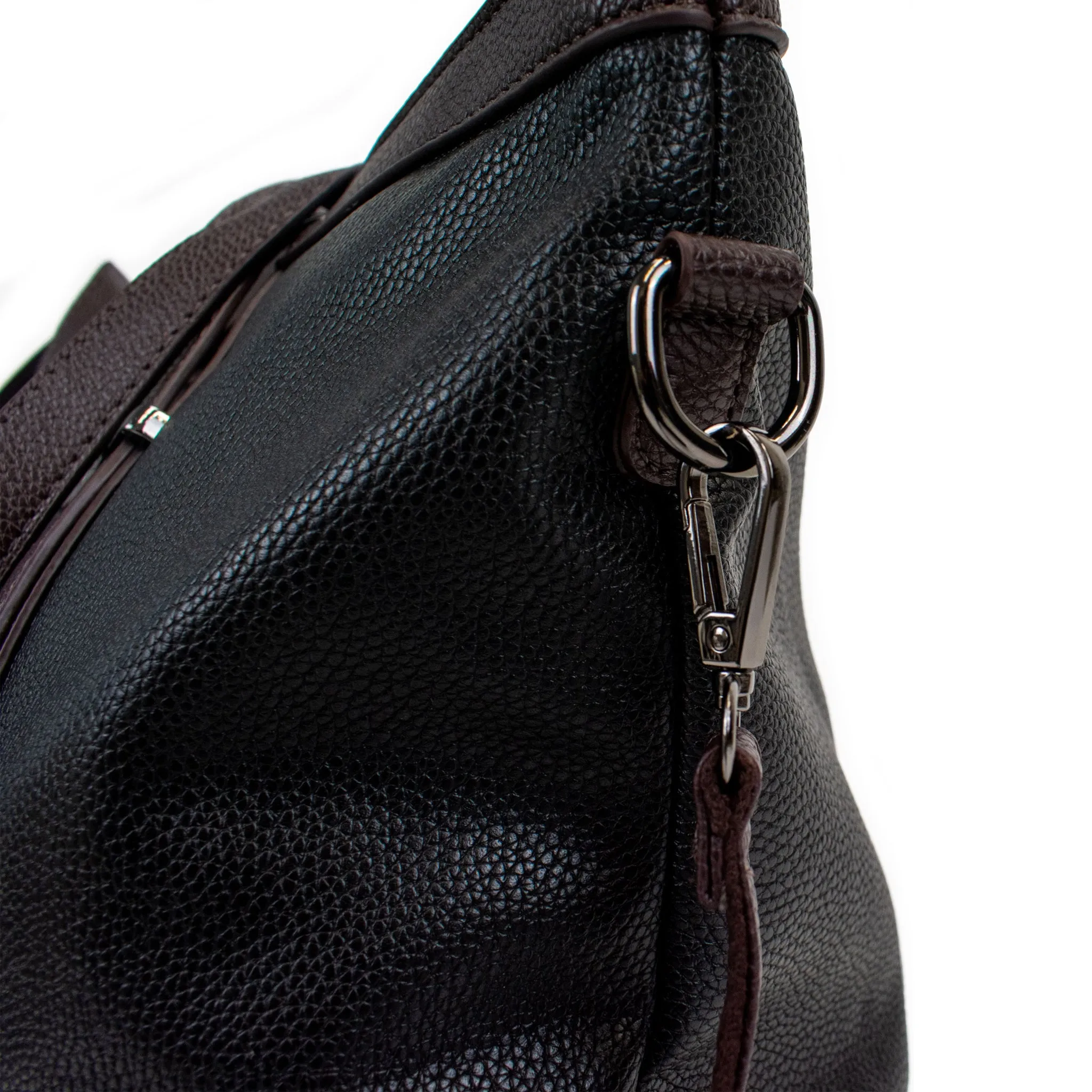 Anna XL Vegan Leather Weekender Duffel Bag - Image 7