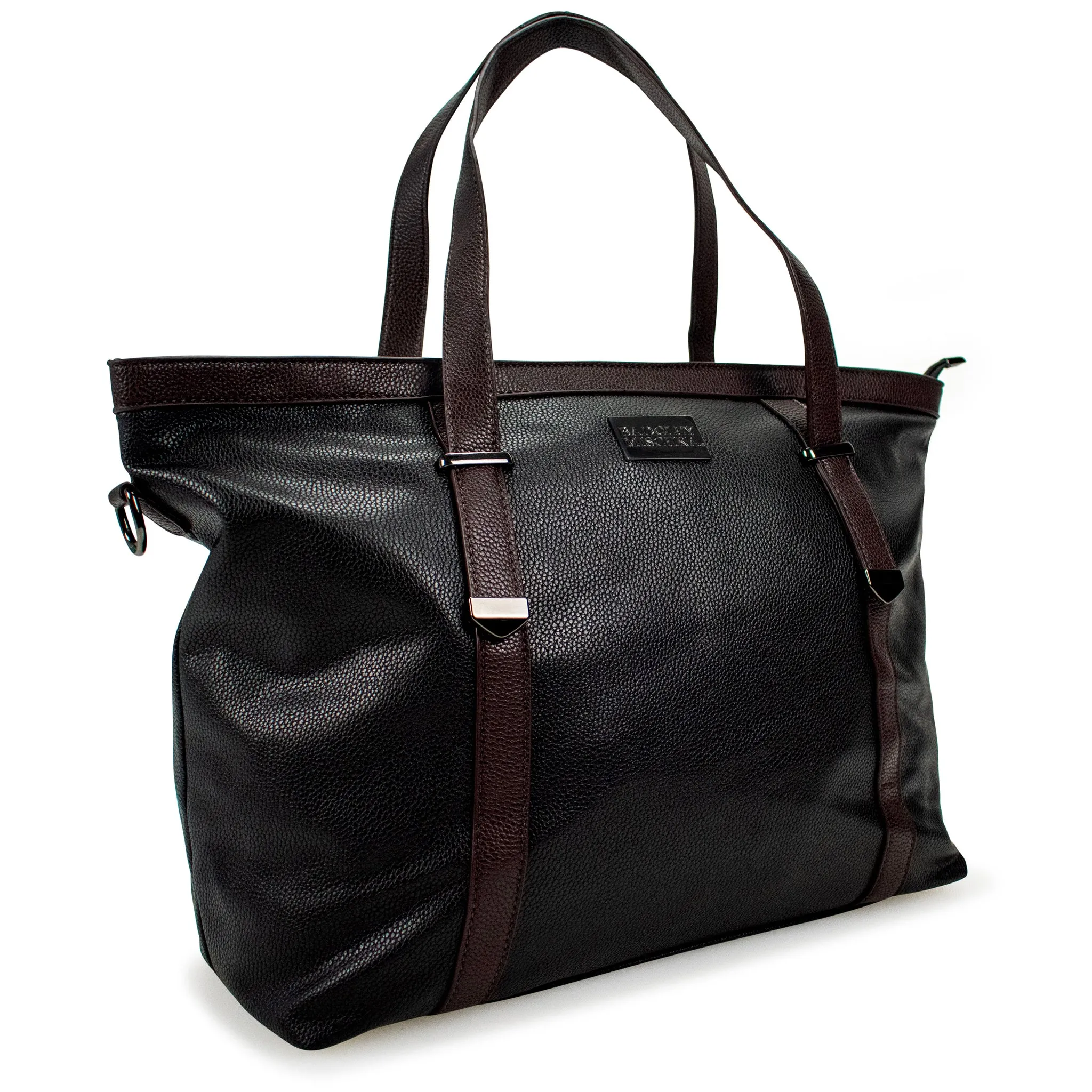 Anna XL Vegan Leather Weekender Duffel Bag - Image 8
