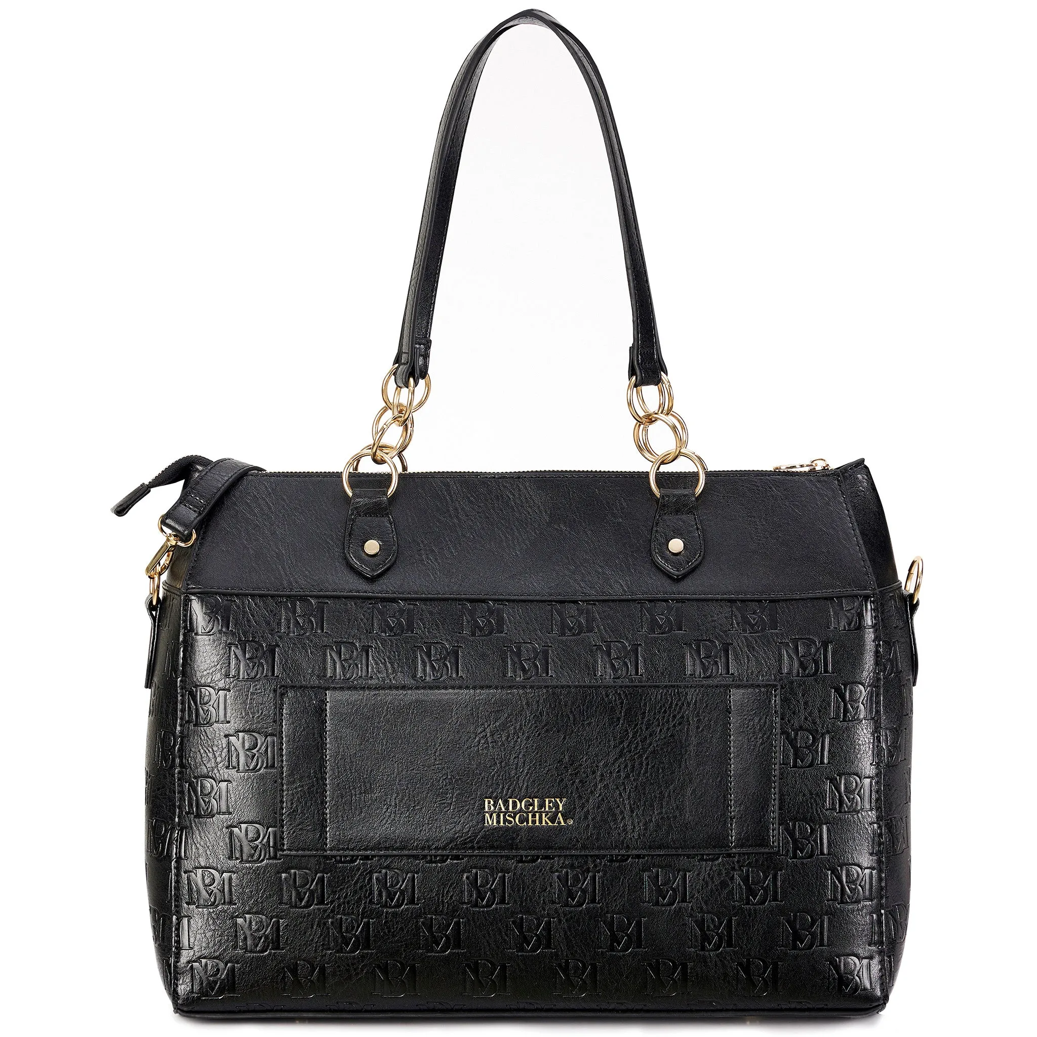 Madalyn Rustic Vegan Leather Weekender Tote Bag - Image 10