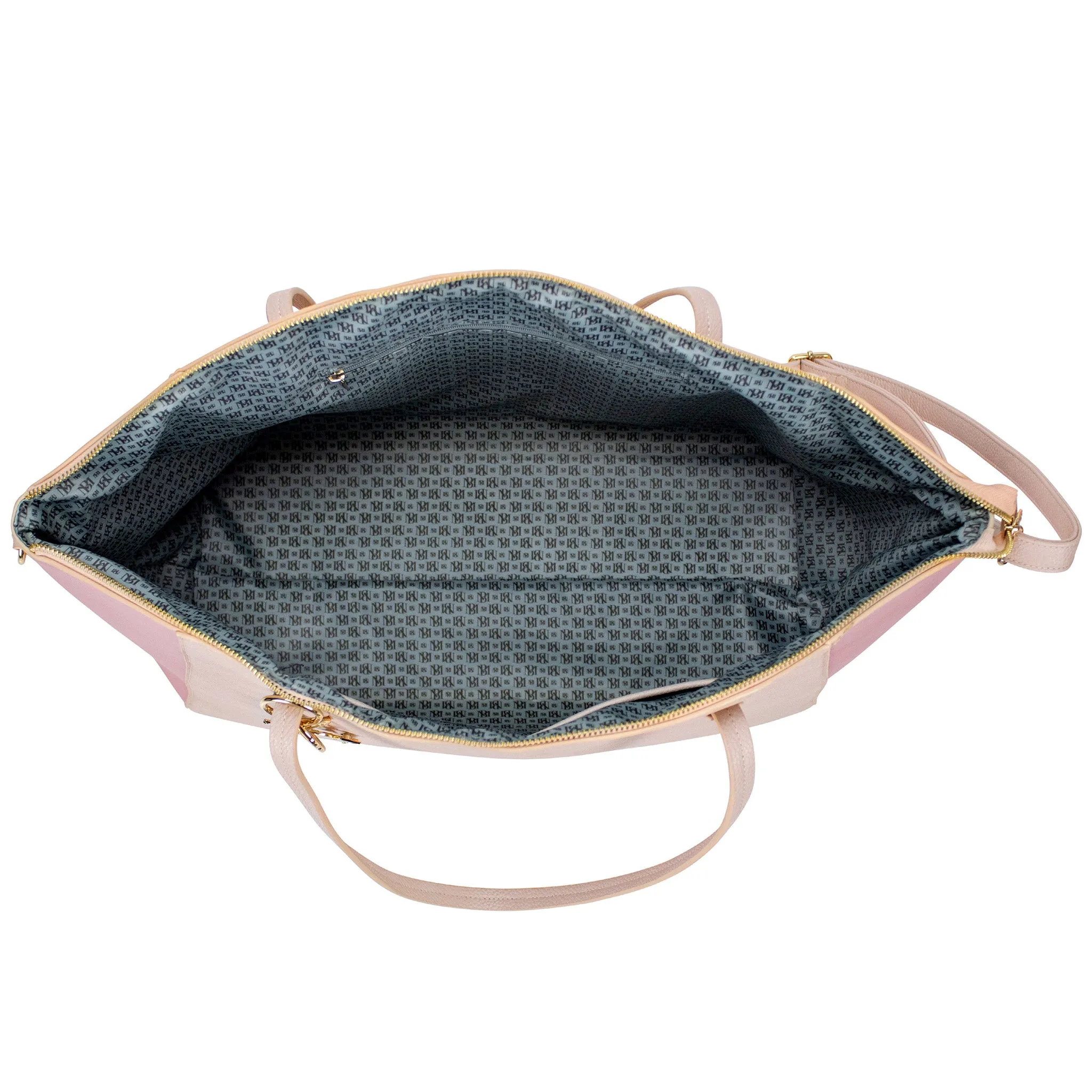 Caroline Vegan Leather Monogram Weekender Duffel Bag - Image 11