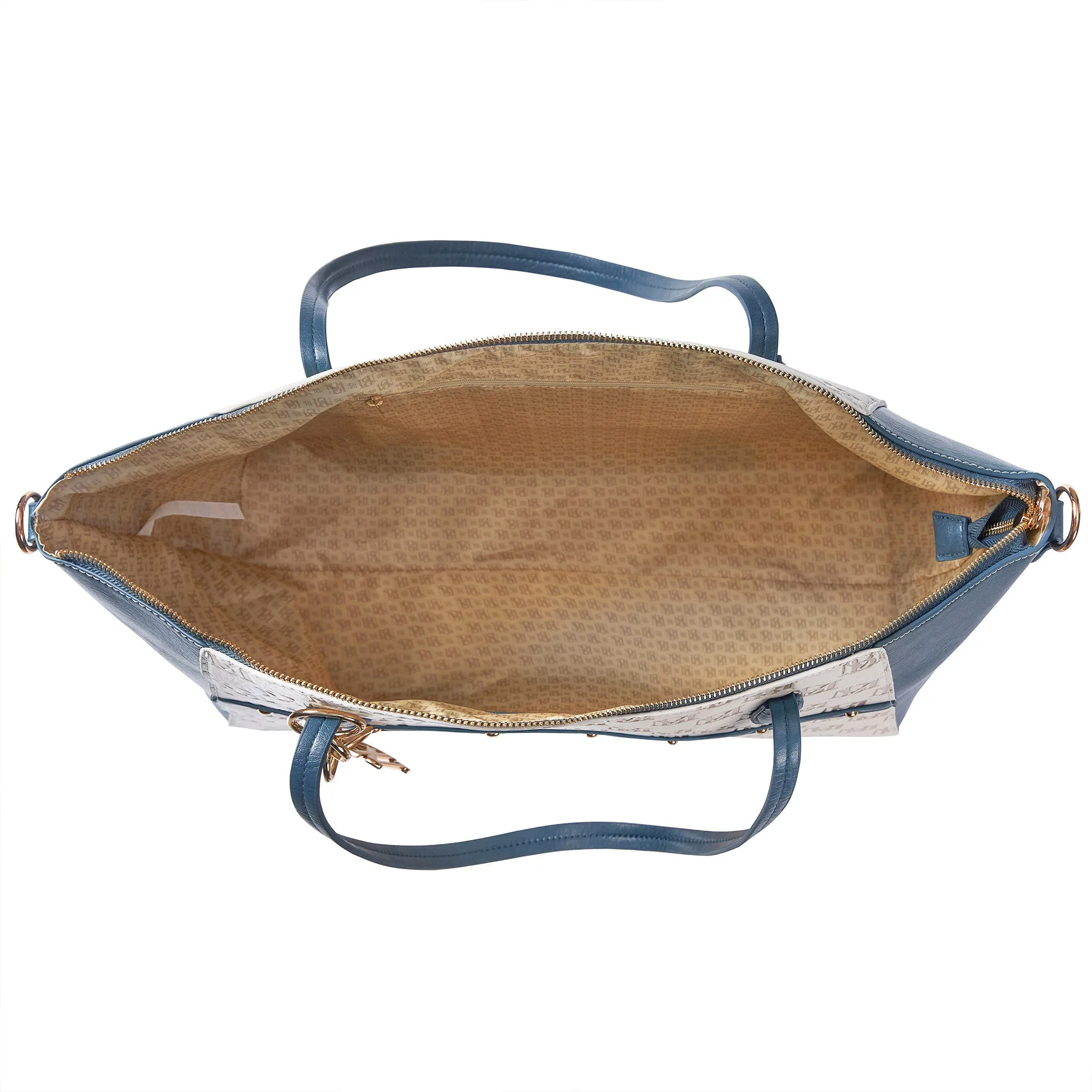 Caroline Vegan Leather Monogram Weekender Duffel Bag - Image 14