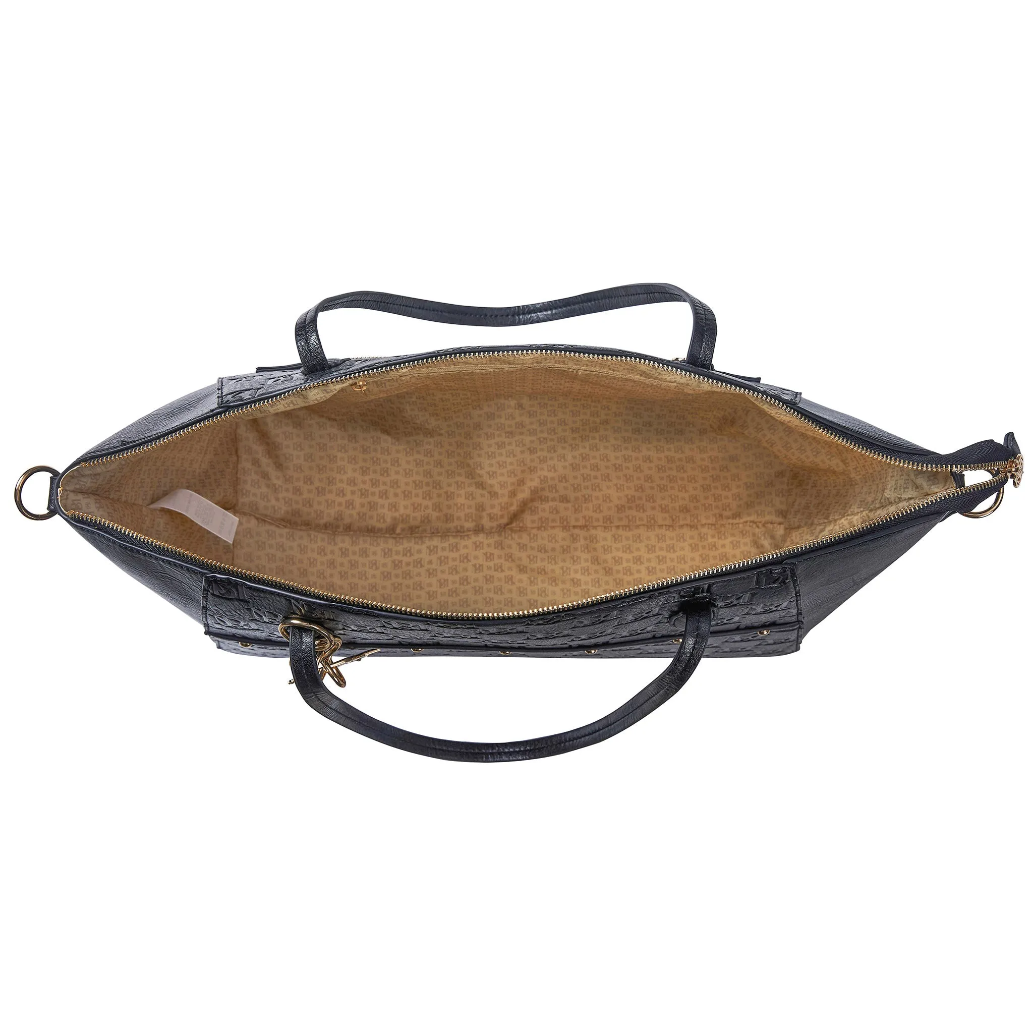 Caroline Vegan Leather Monogram Weekender Duffel Bag - Image 5