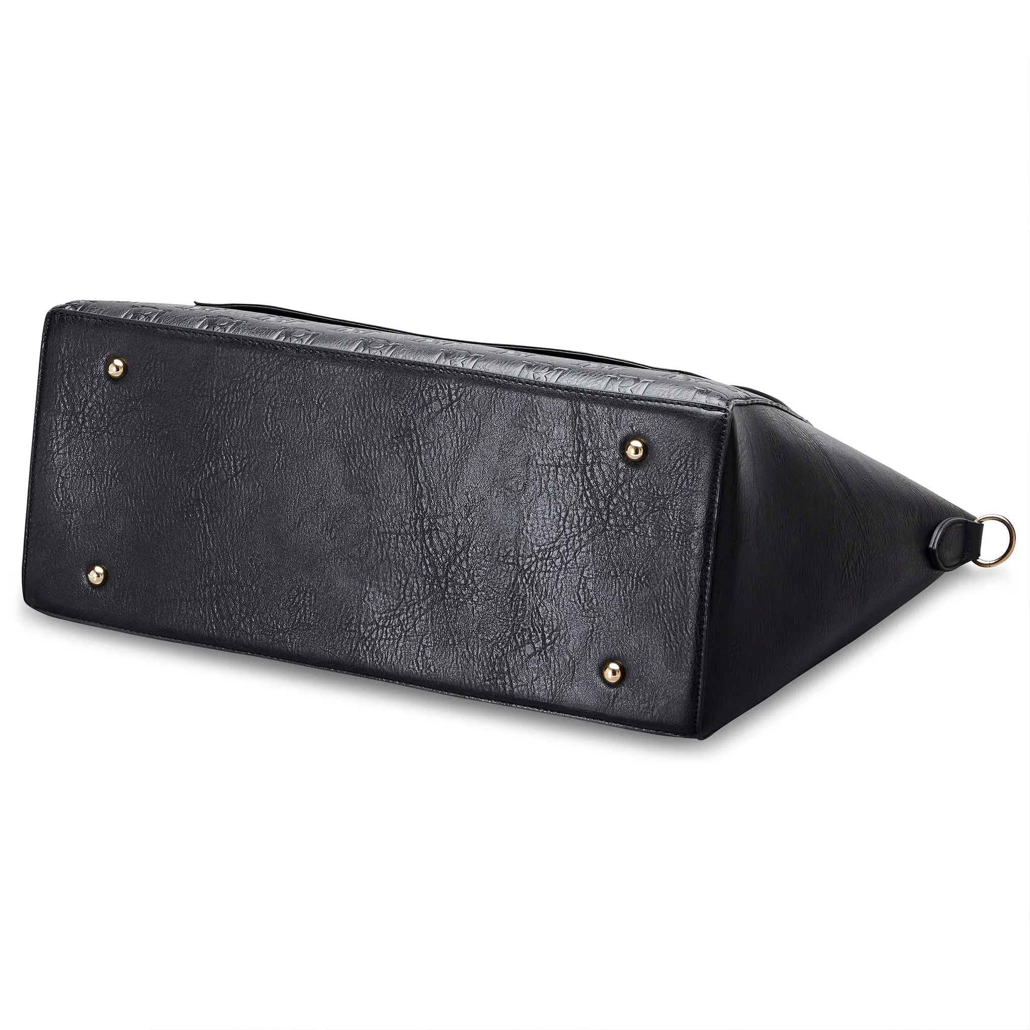 Caroline Vegan Leather Monogram Weekender Duffel Bag - Image 7