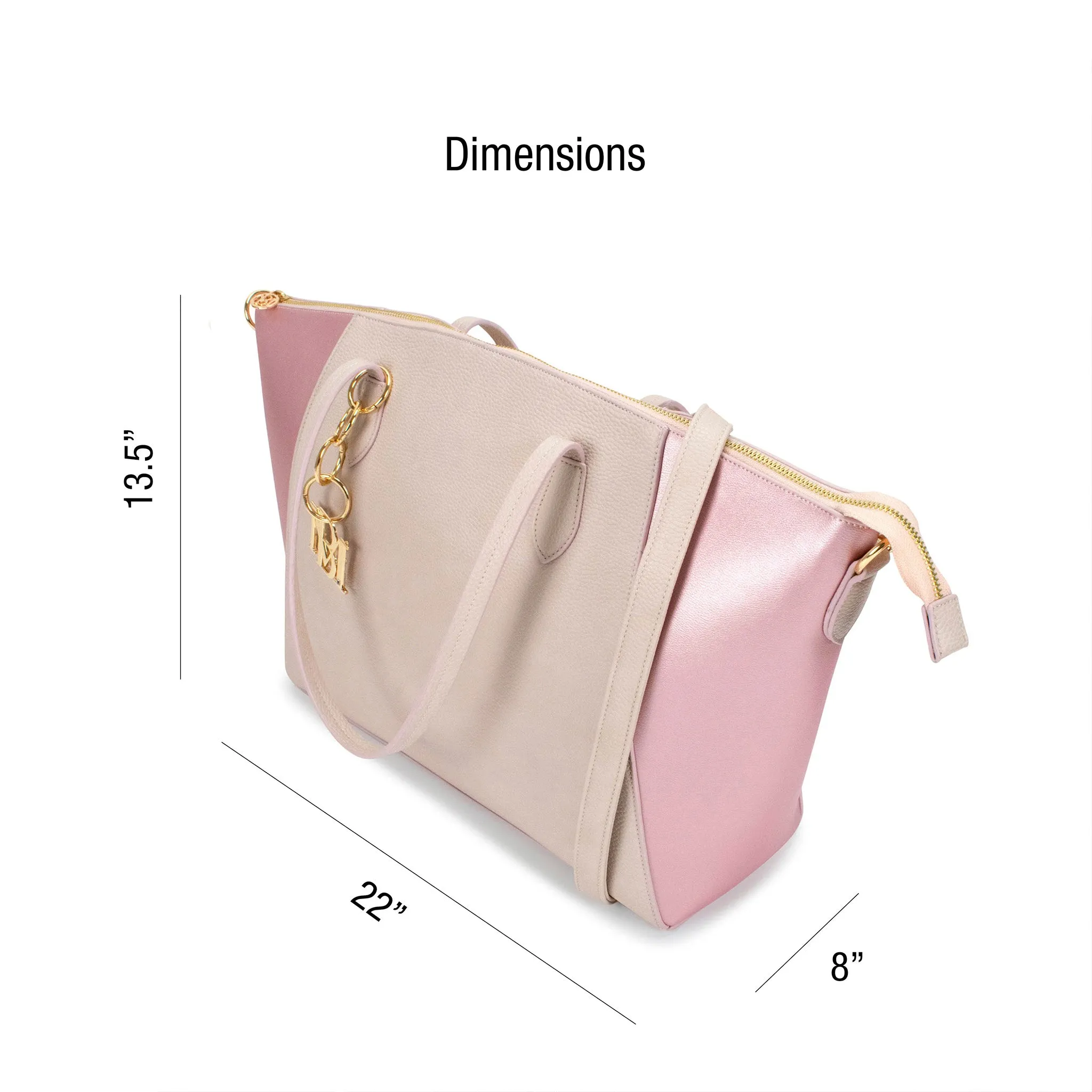 Caroline Vegan Leather Monogram Weekender Duffel Bag - Image 8