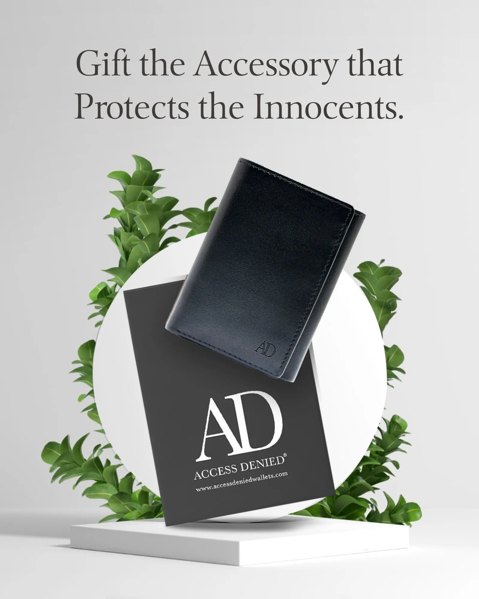 Vegan Trifold Wallet With ID Window - Image 6