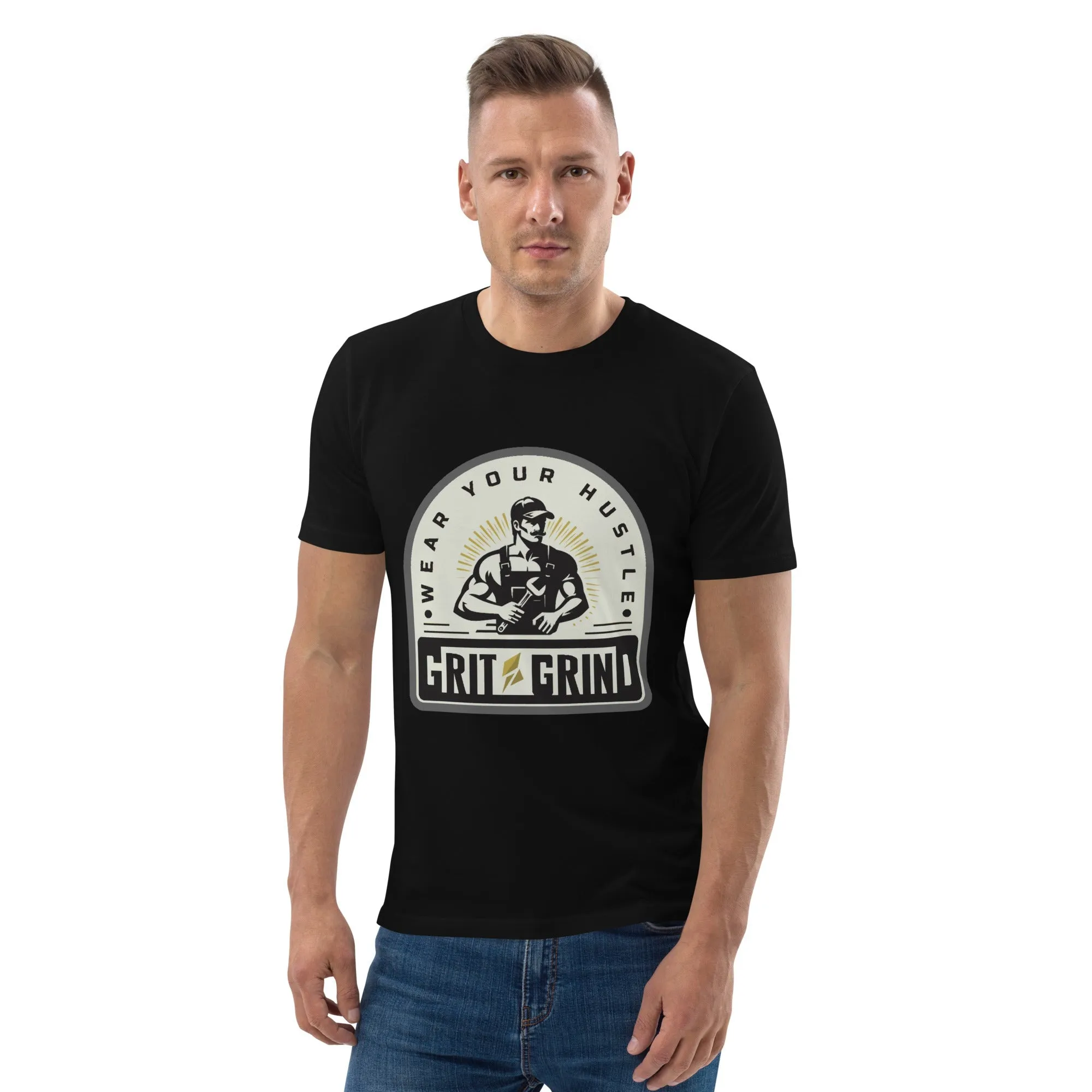 Vintage Grit T-Shirt – Organic Cotton Tee - Image 3