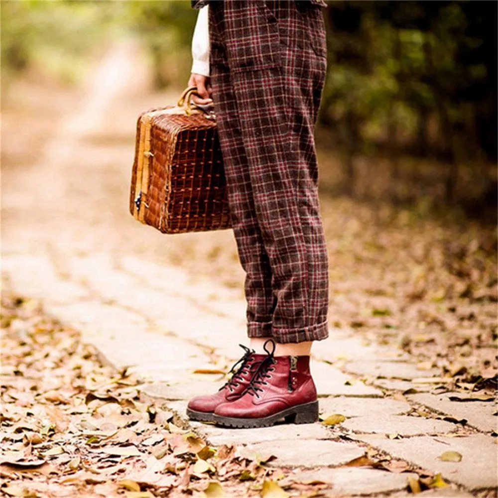 Vintage Handmade Wicker Picnic Basket - Image 4
