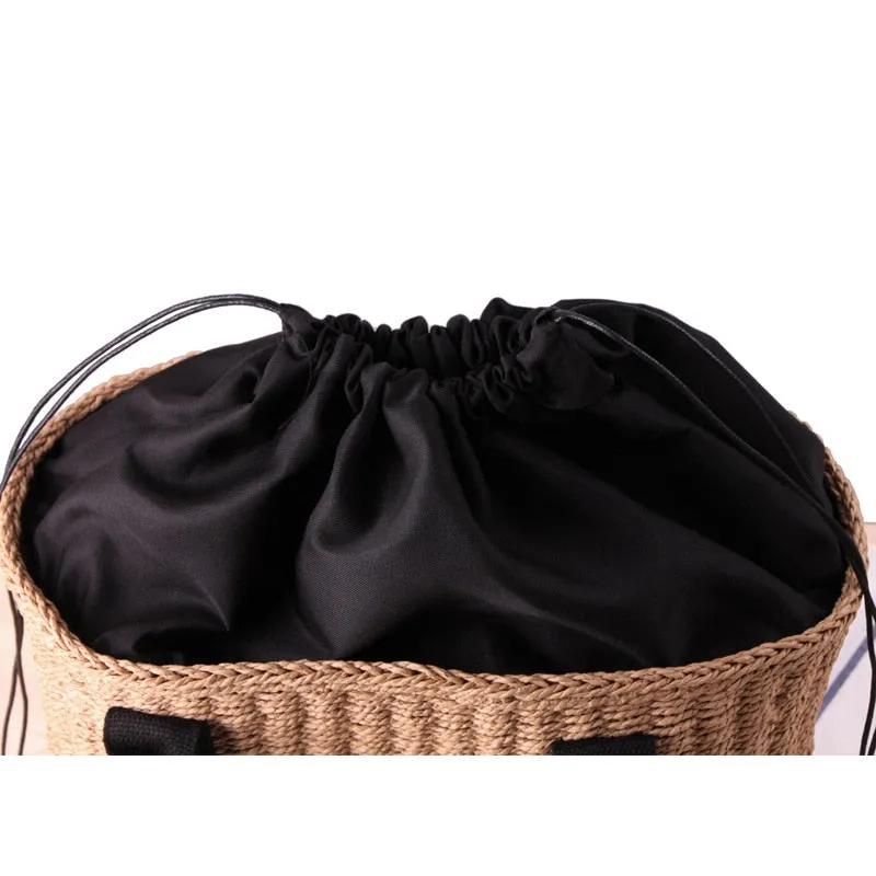 Vintage Straw Beach Bag - Image 5