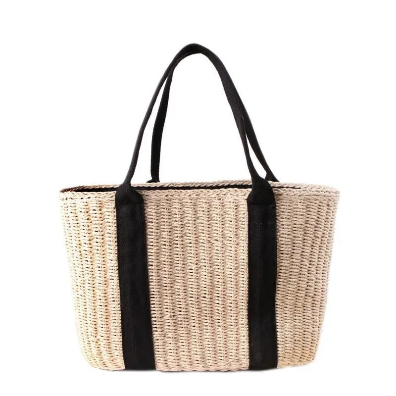 Vintage Straw Beach Bag - Image 7