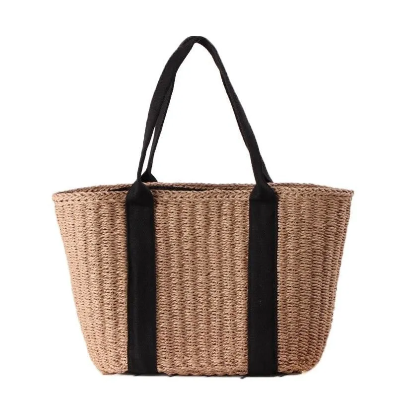 Vintage Straw Beach Bag - Image 8