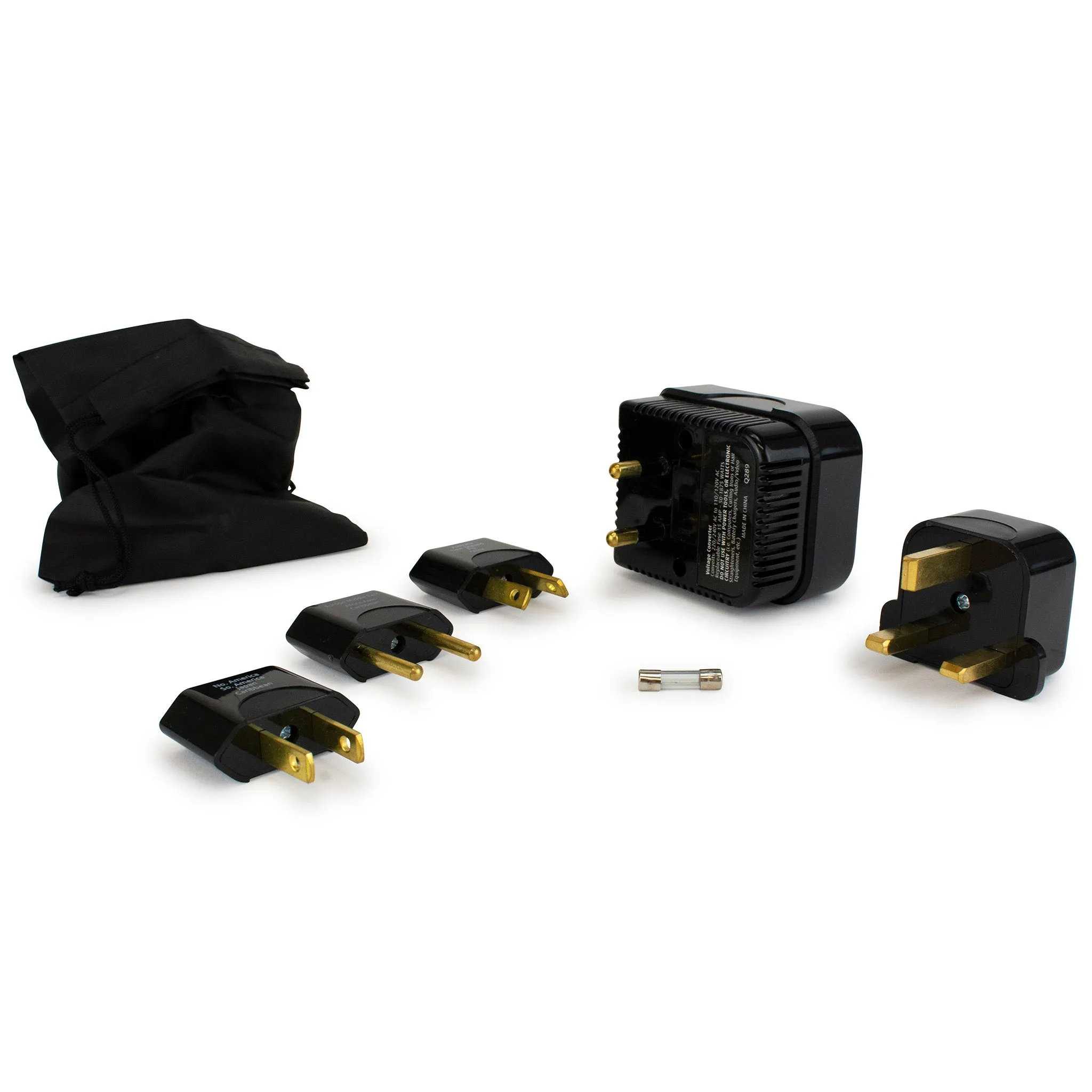 Step-down Travel Voltage Converter and Adapter Kit with Pouch - Image 6