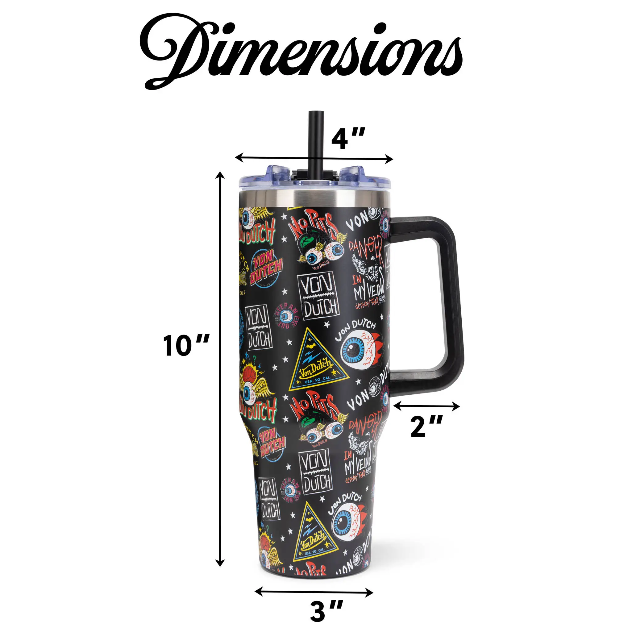 40oz Bold Double Walled Insulated Stainless Steel Tumbler - Image 4