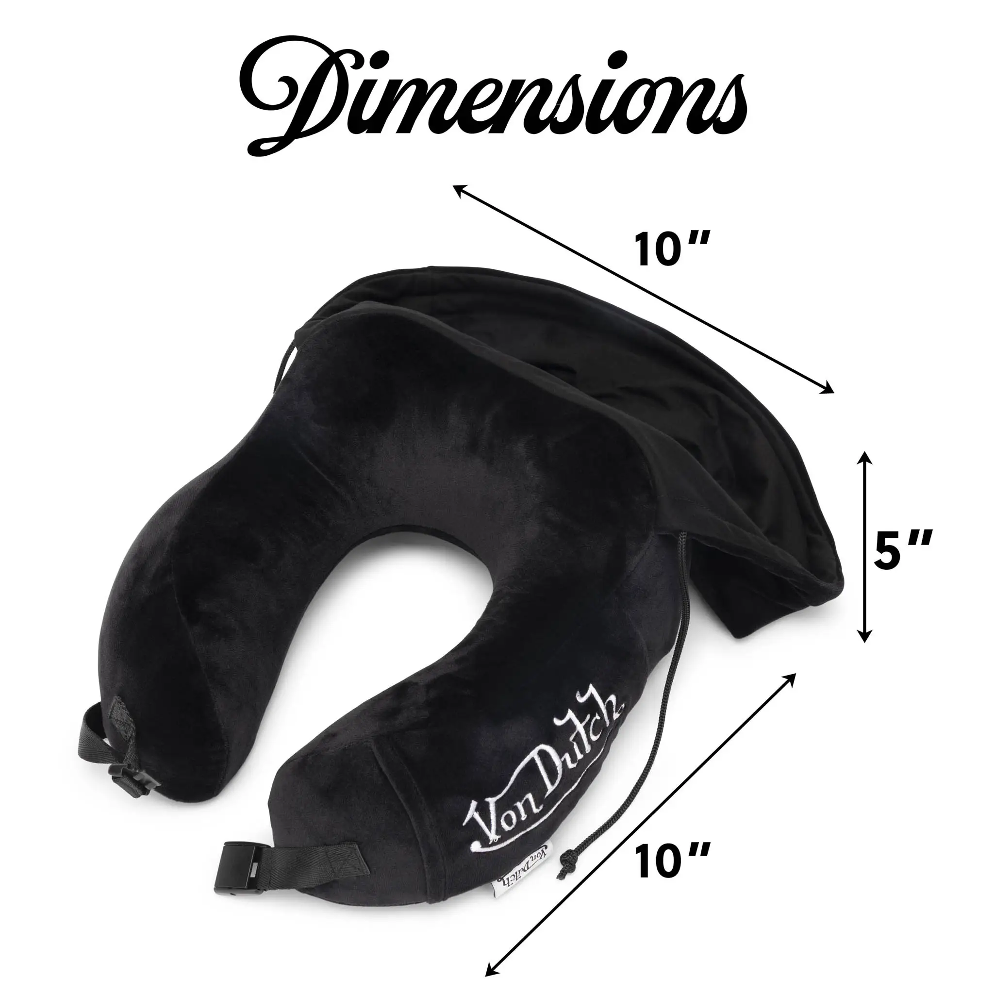 Eyeconic Hooded Ergonomic Memory Foam Travel Neck Pillow - Image 5