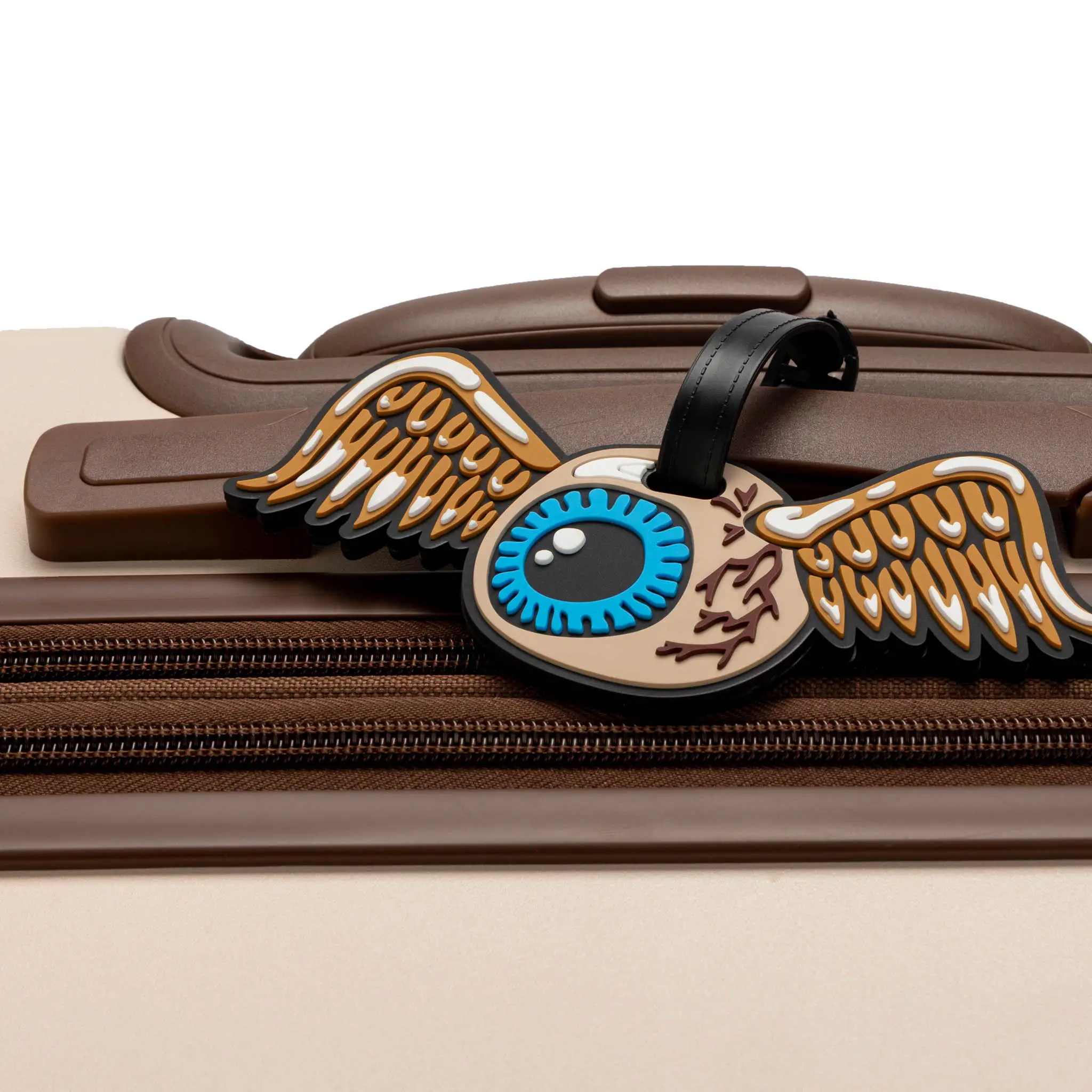 Flying Eyeball 2-Piece Suitcase ID Tag Set with Adjustable Straps - Image 3