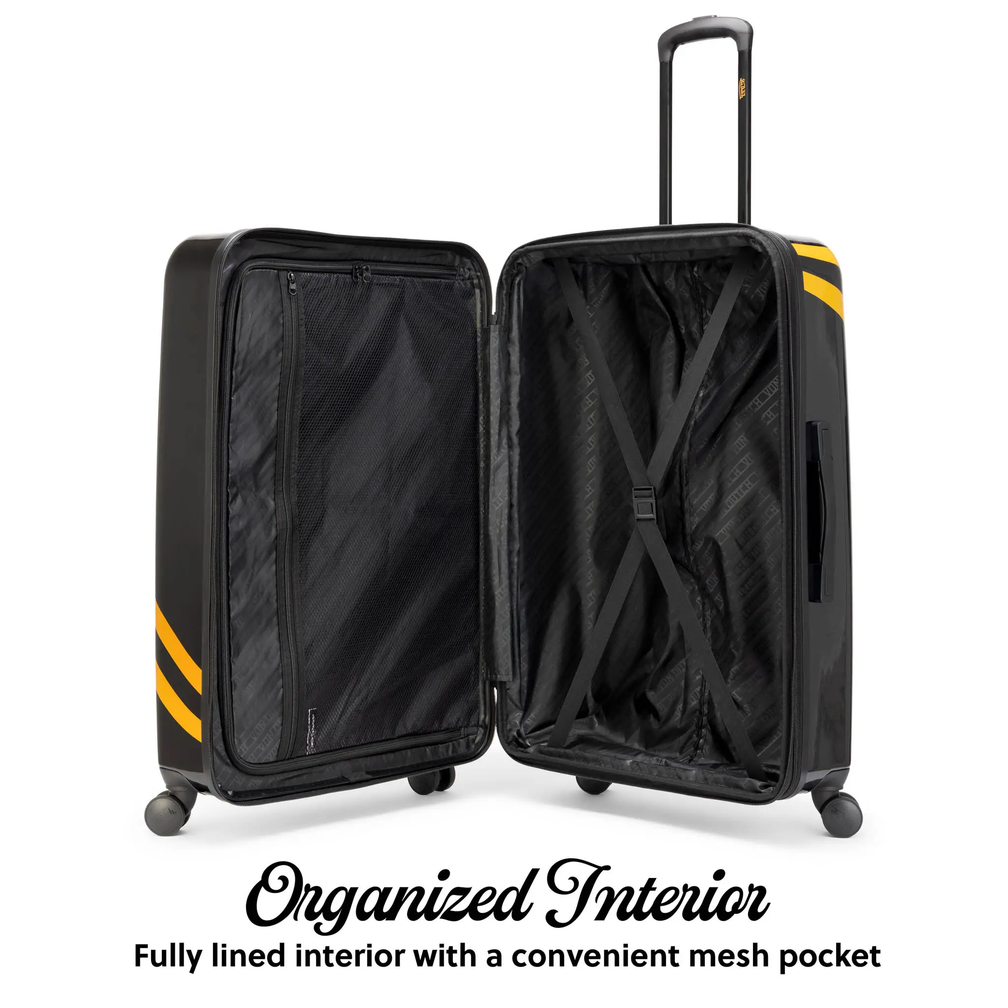 Kustom Kulture 3-Piece Expandable Hardside Spinner Luggage Set - Image 2