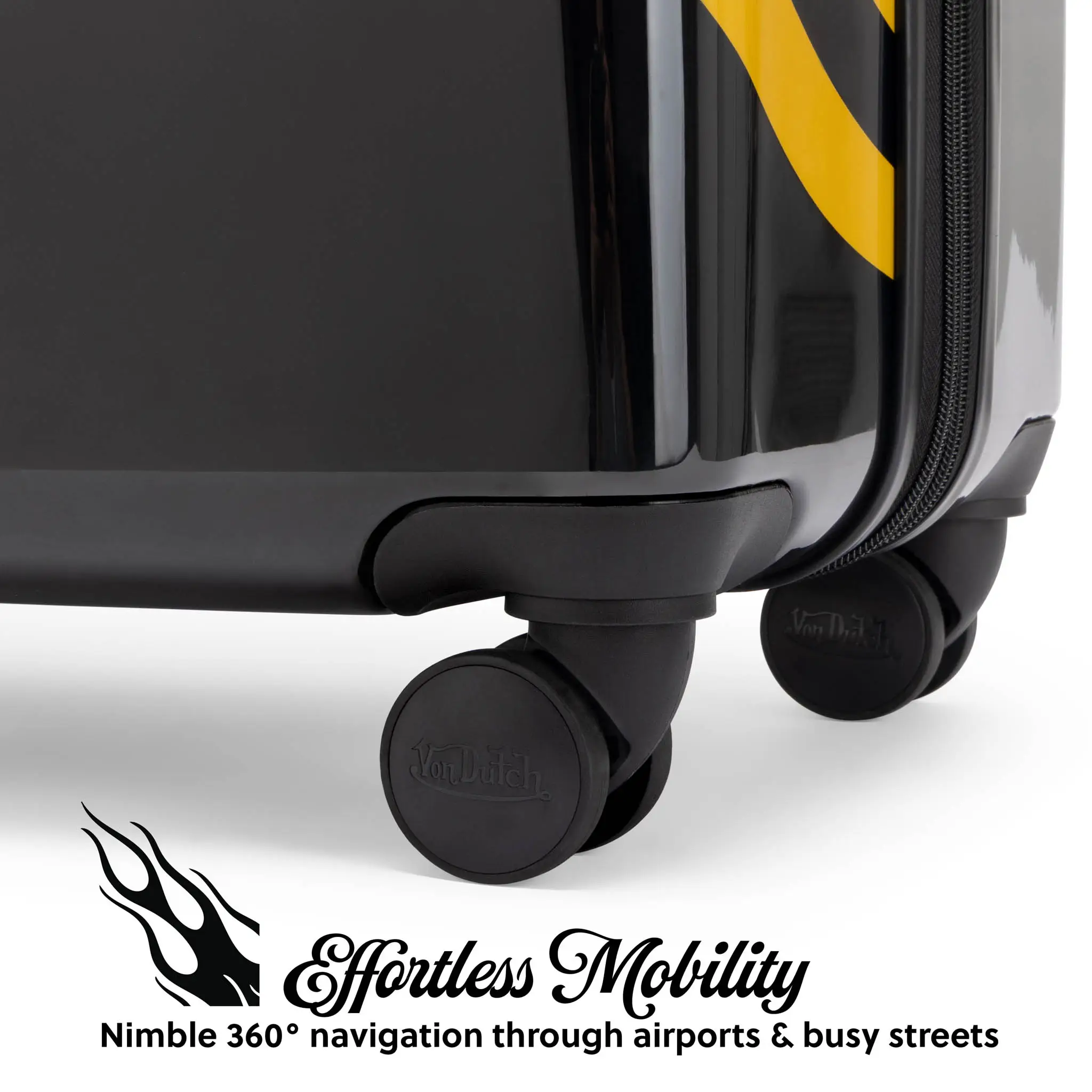 Kustom Kulture 3-Piece Expandable Hardside Spinner Luggage Set - Image 4
