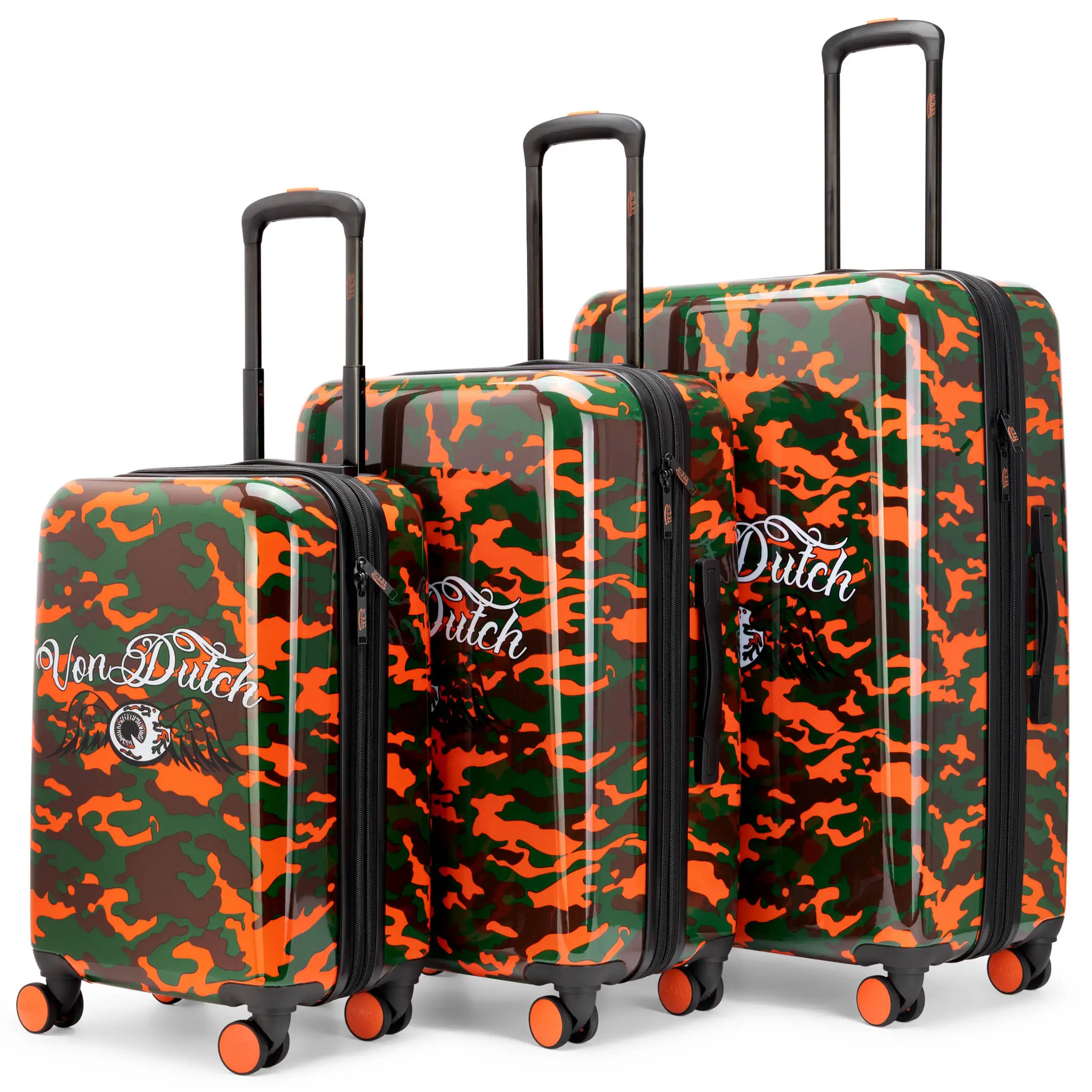 Kustom Kulture 3-Piece Expandable Hardside Spinner Luggage Set - Image 9