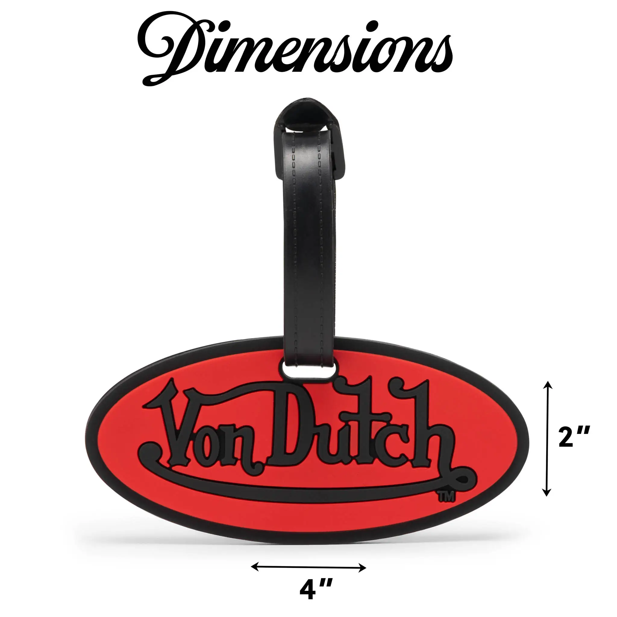 Logo Patch 2-Piece Suitcase ID Tag Set with Adjustable Straps - Image 5
