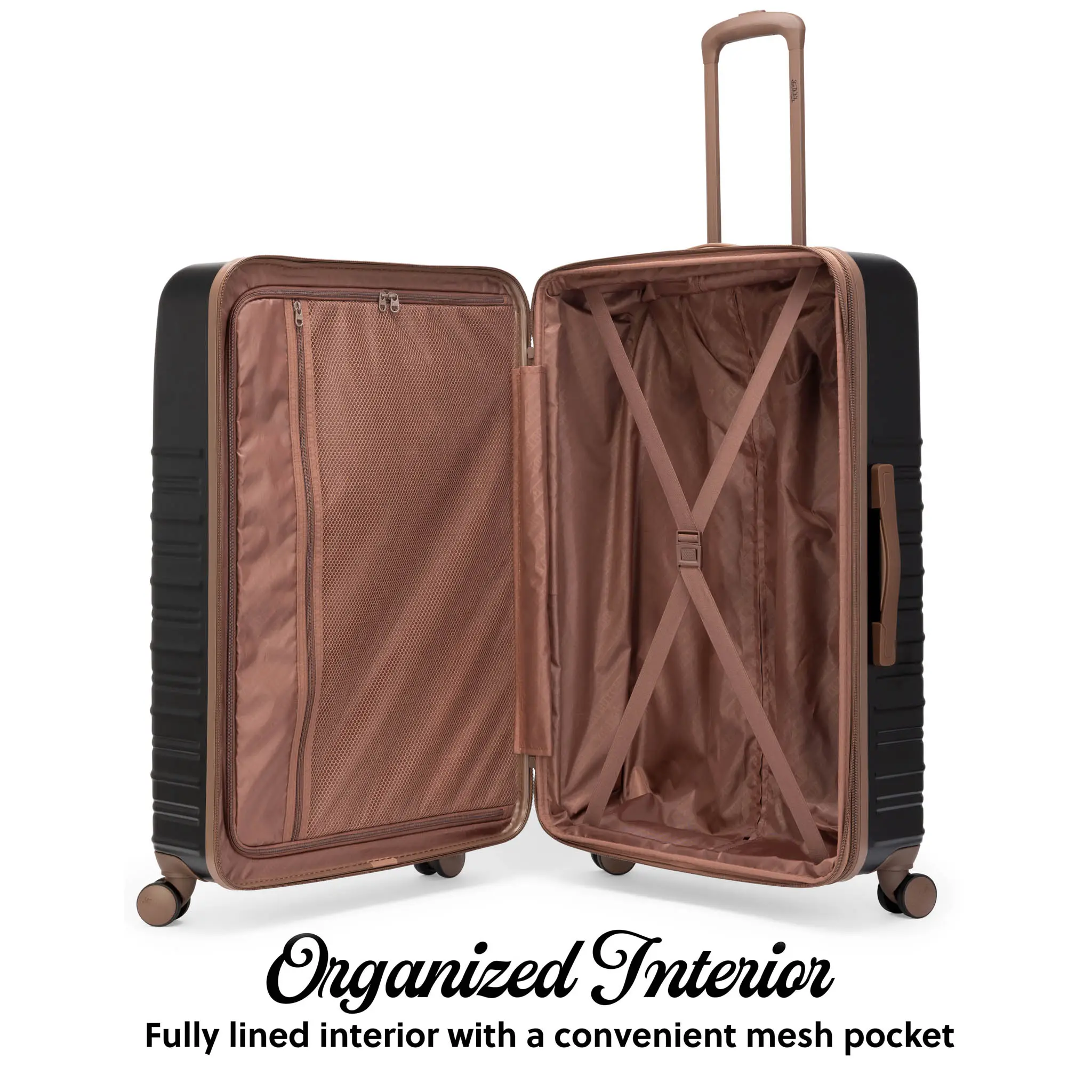 Retro Trek 3-Piece Expandable Hardside Spinner Luggage Set - Image 2