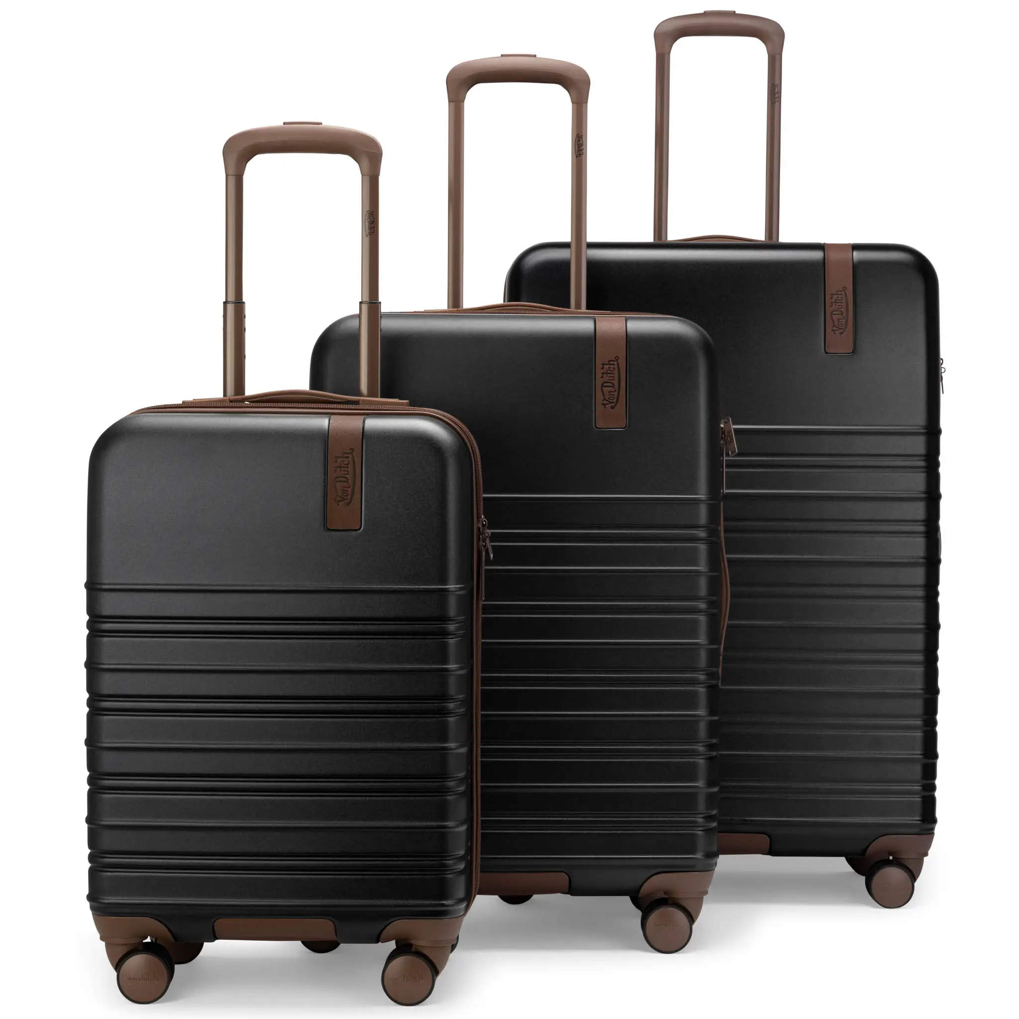 Retro Trek 3-Piece Expandable Hardside Spinner Luggage Set - Image 6